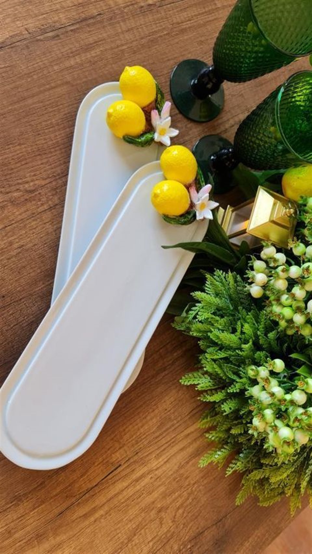 limonlu flat tabak 34 cm