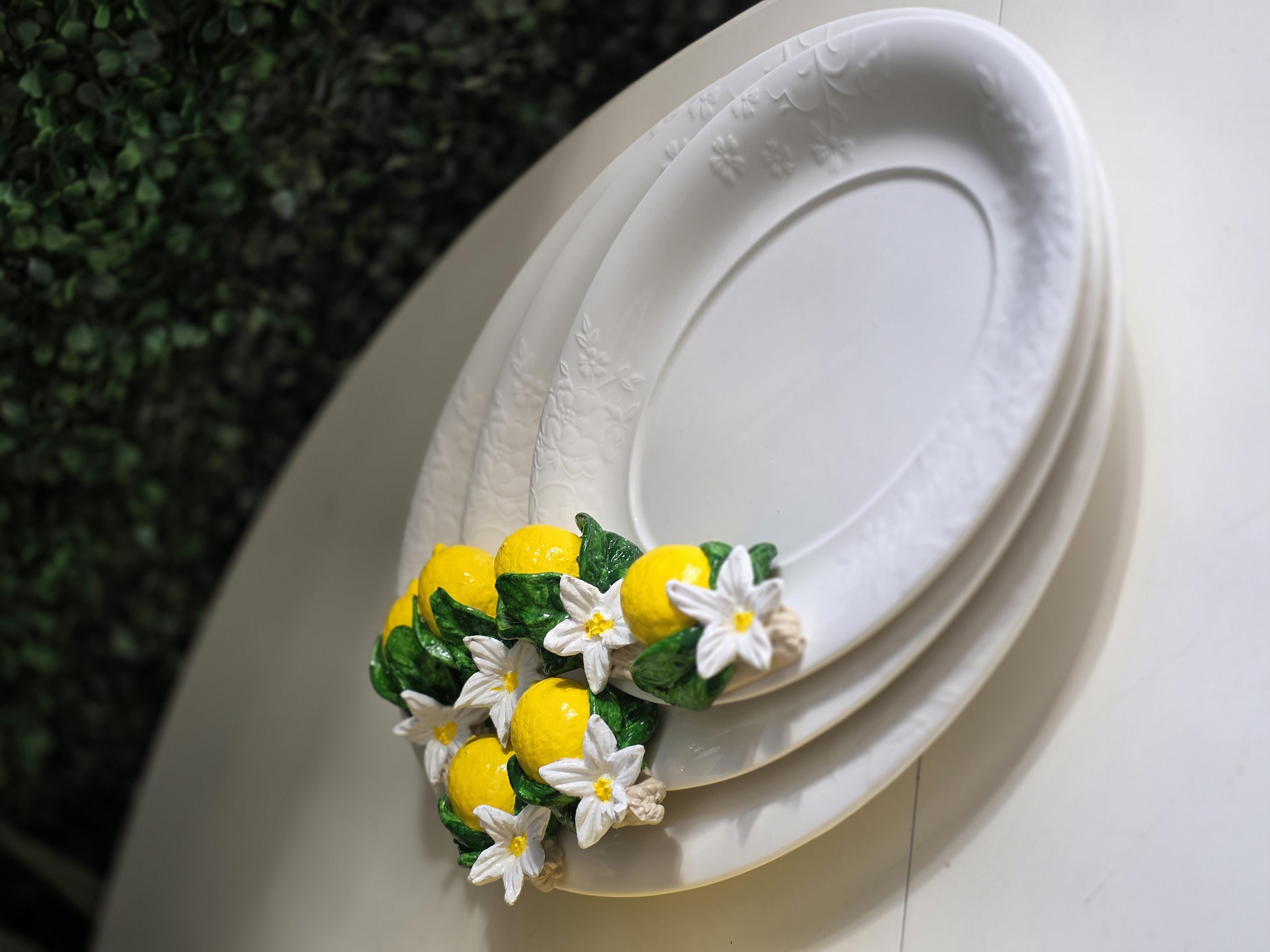 Limonlu kayık tabak 25 cm