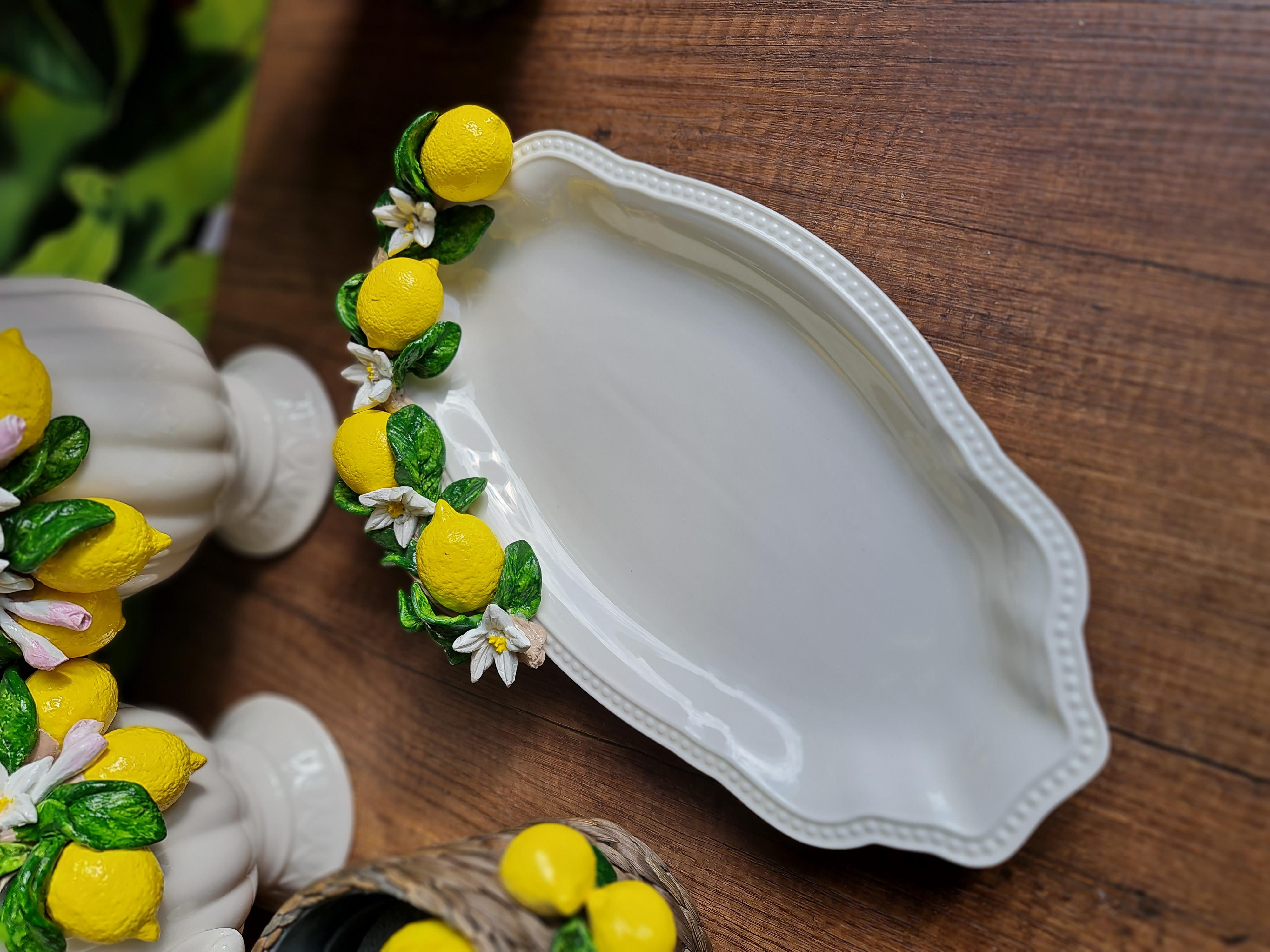 Limonlu kayık tabak