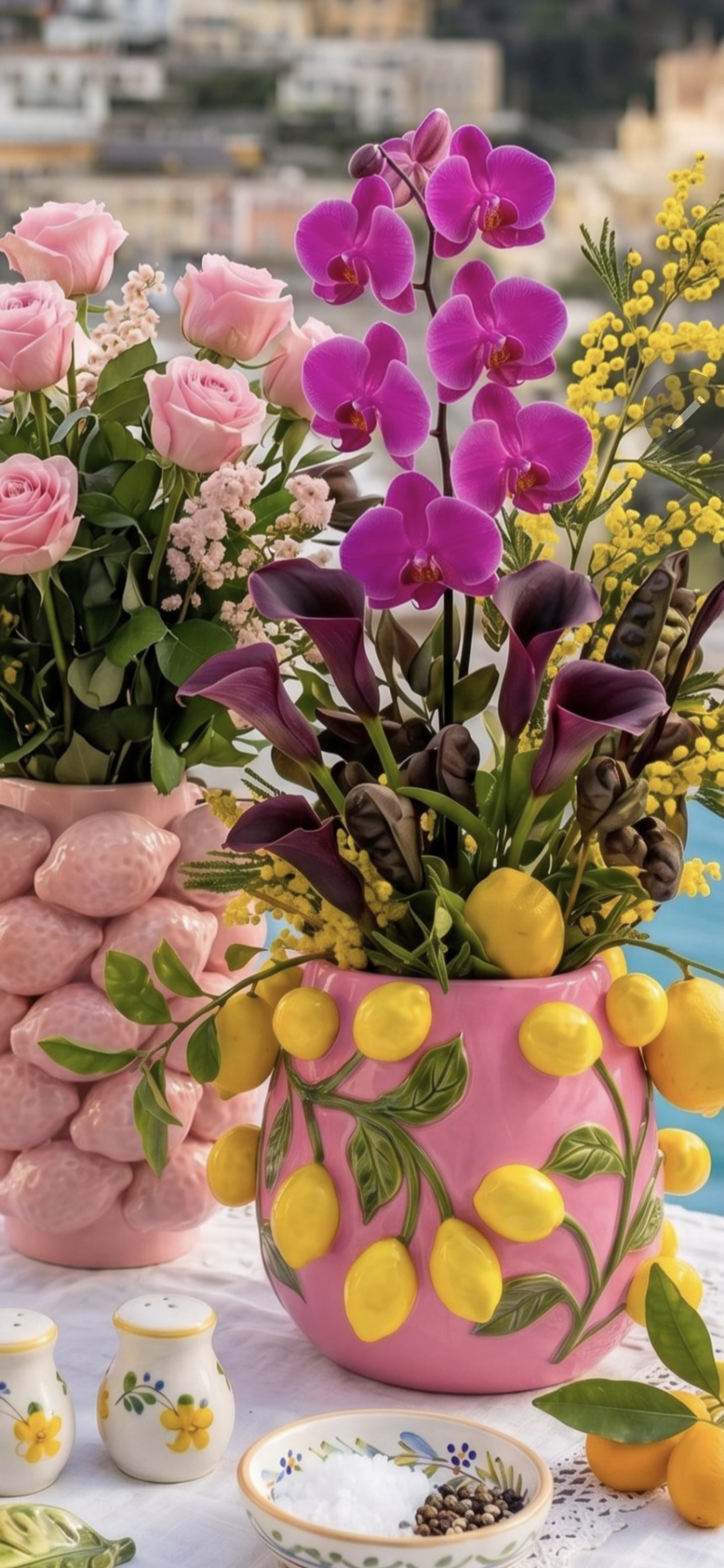 Limonlu saksı barbie pink 22 cm