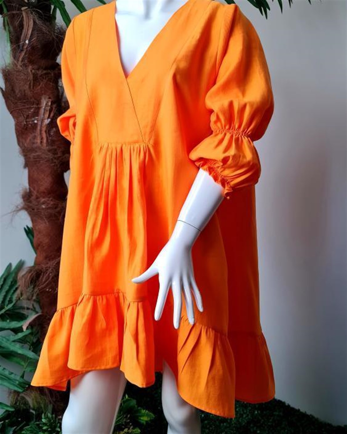 oranj elbise