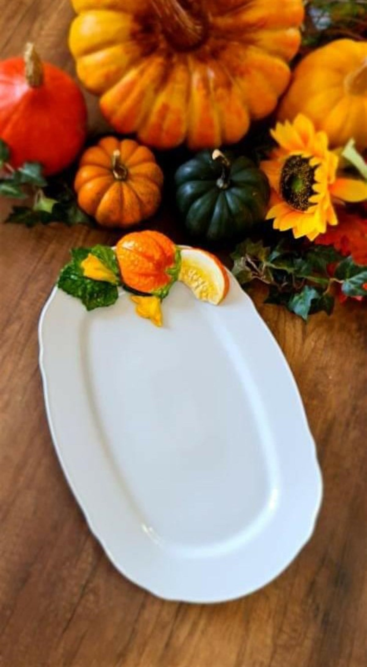 pumpkin kayık tabak 43 cm