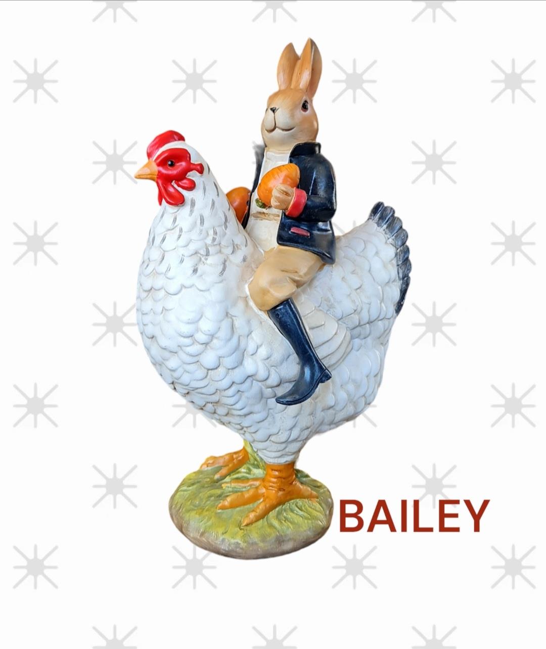 Rooster deco 34 cm