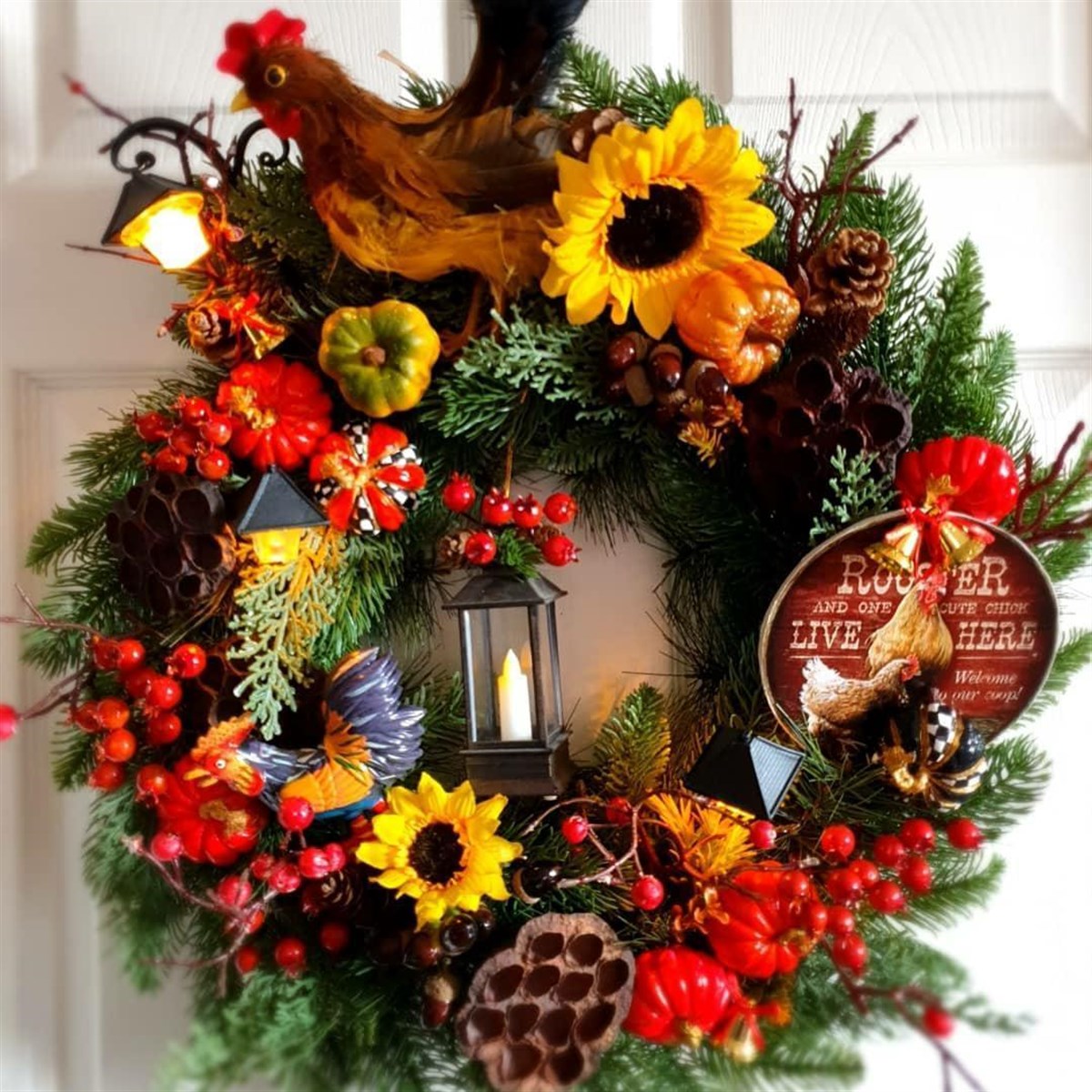 ROOSTERS kapı süsü 50 cm