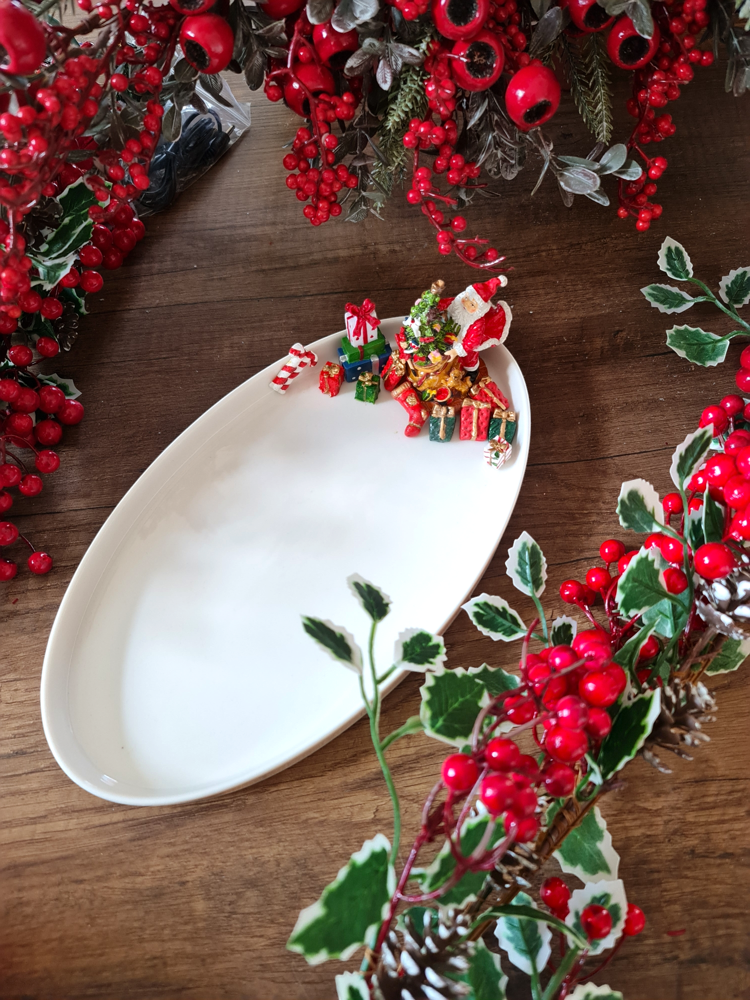 santa kayık tabak