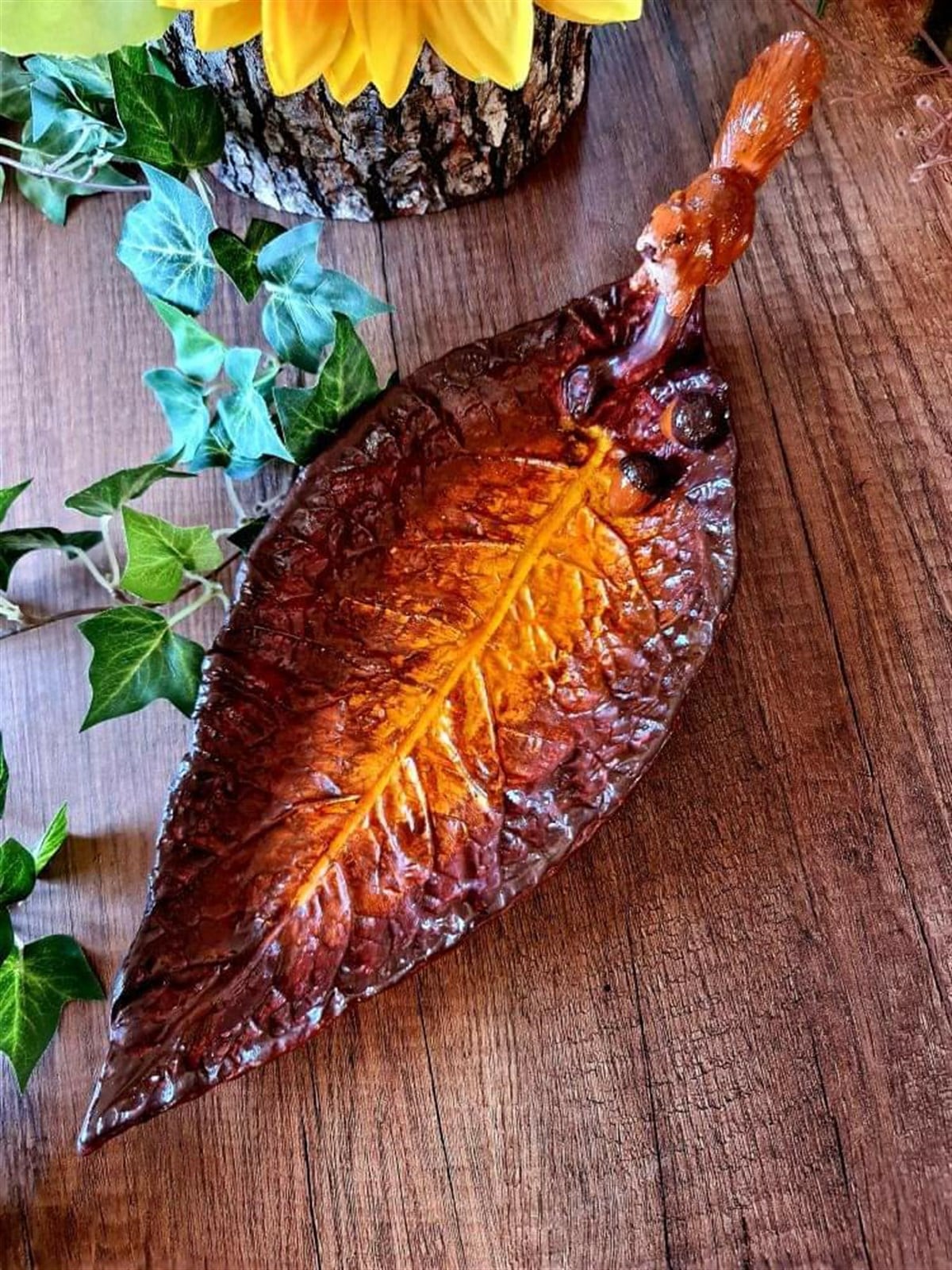 sincaplı yaprak tabak