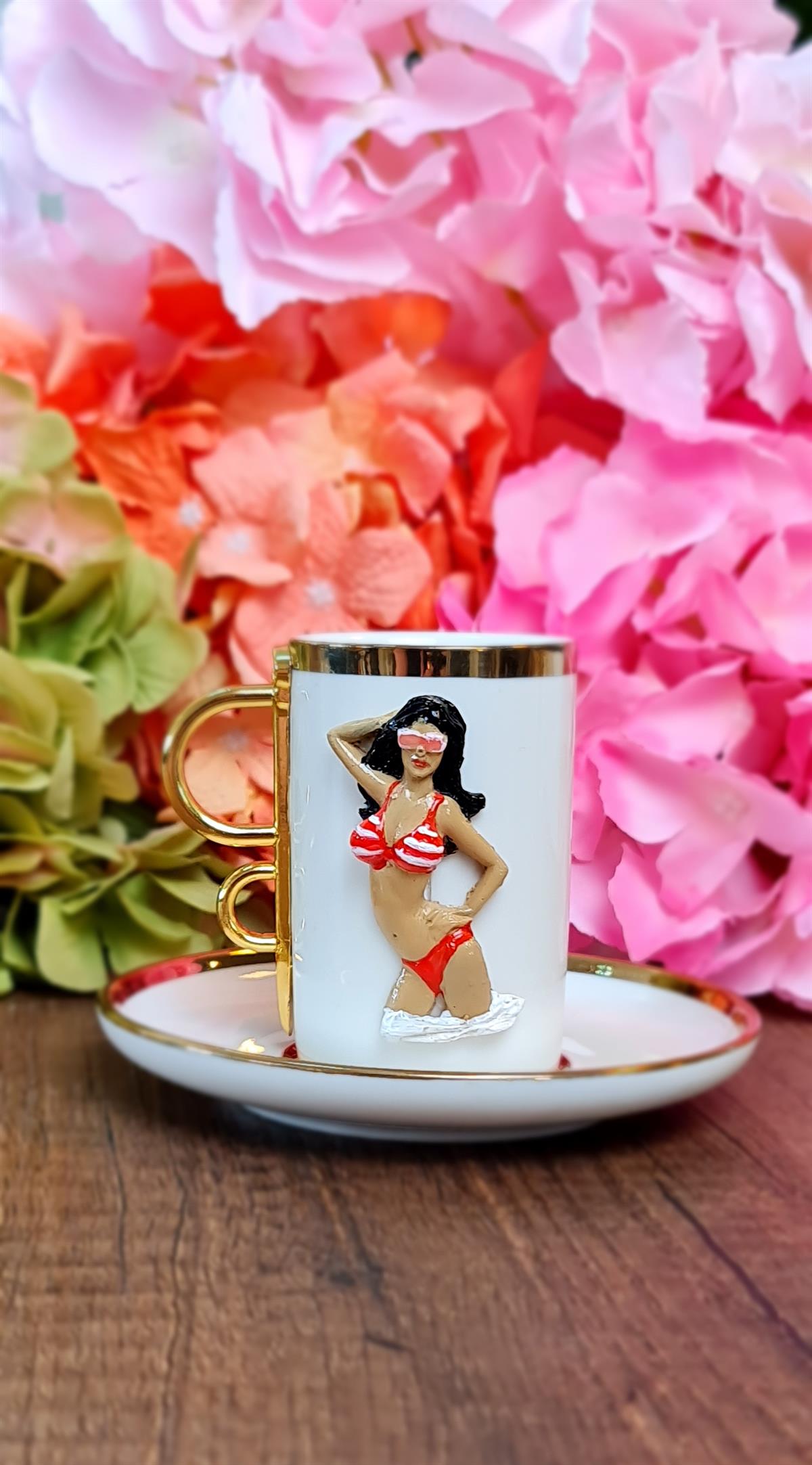 Summer Girl kahve fincanı coral