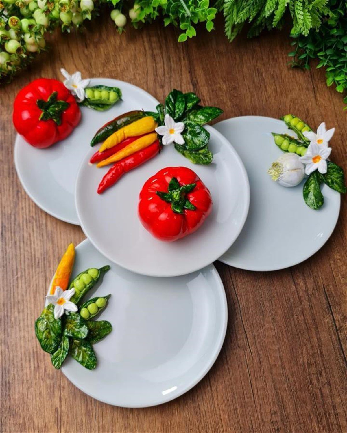 4 lü 17 cm tabak seti 