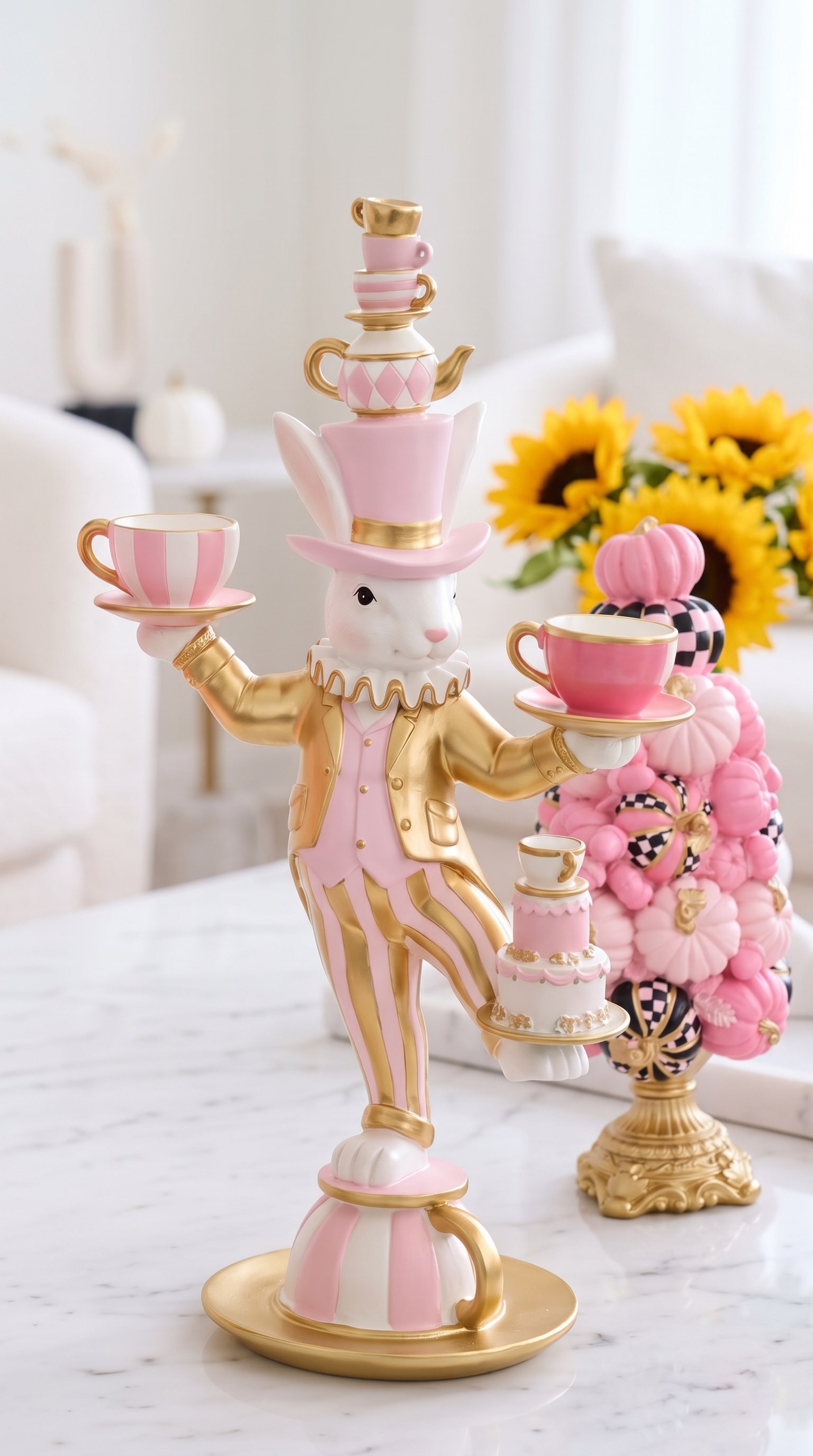 Alice barbie Pink Tea Time decor 58 cm