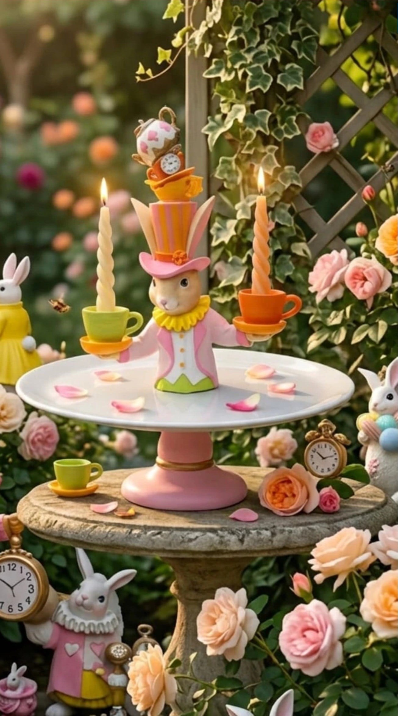 alice mumluklu tabak çap 30 cm