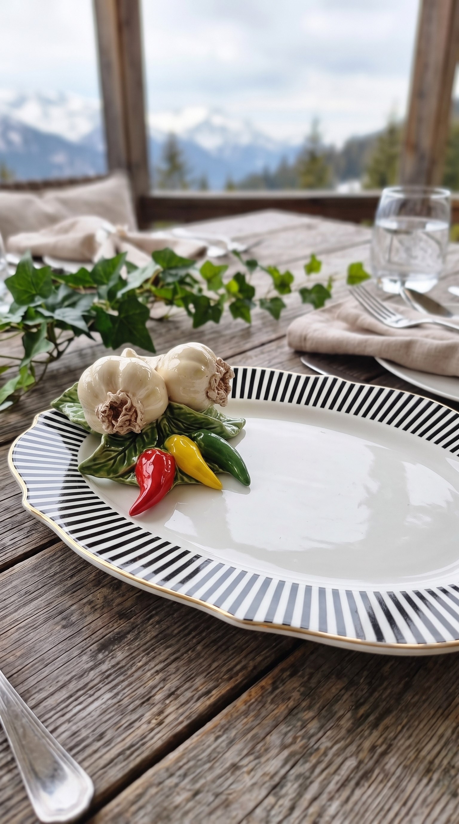 biberli kayık tabak 35 cm