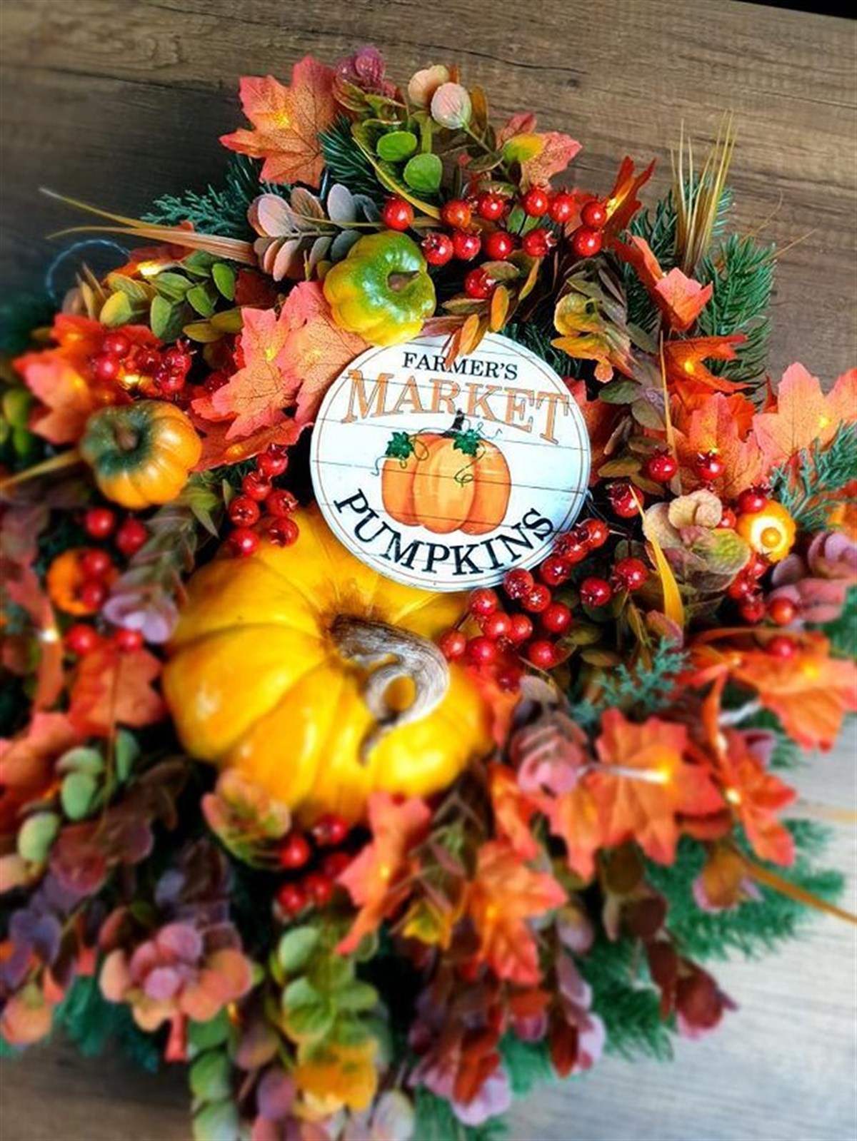 Big Pumpkin Wreath 55*65 cm