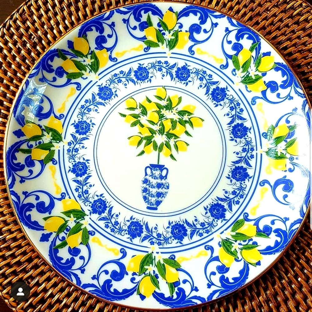 blueblanc limon tabak 23 cm servis