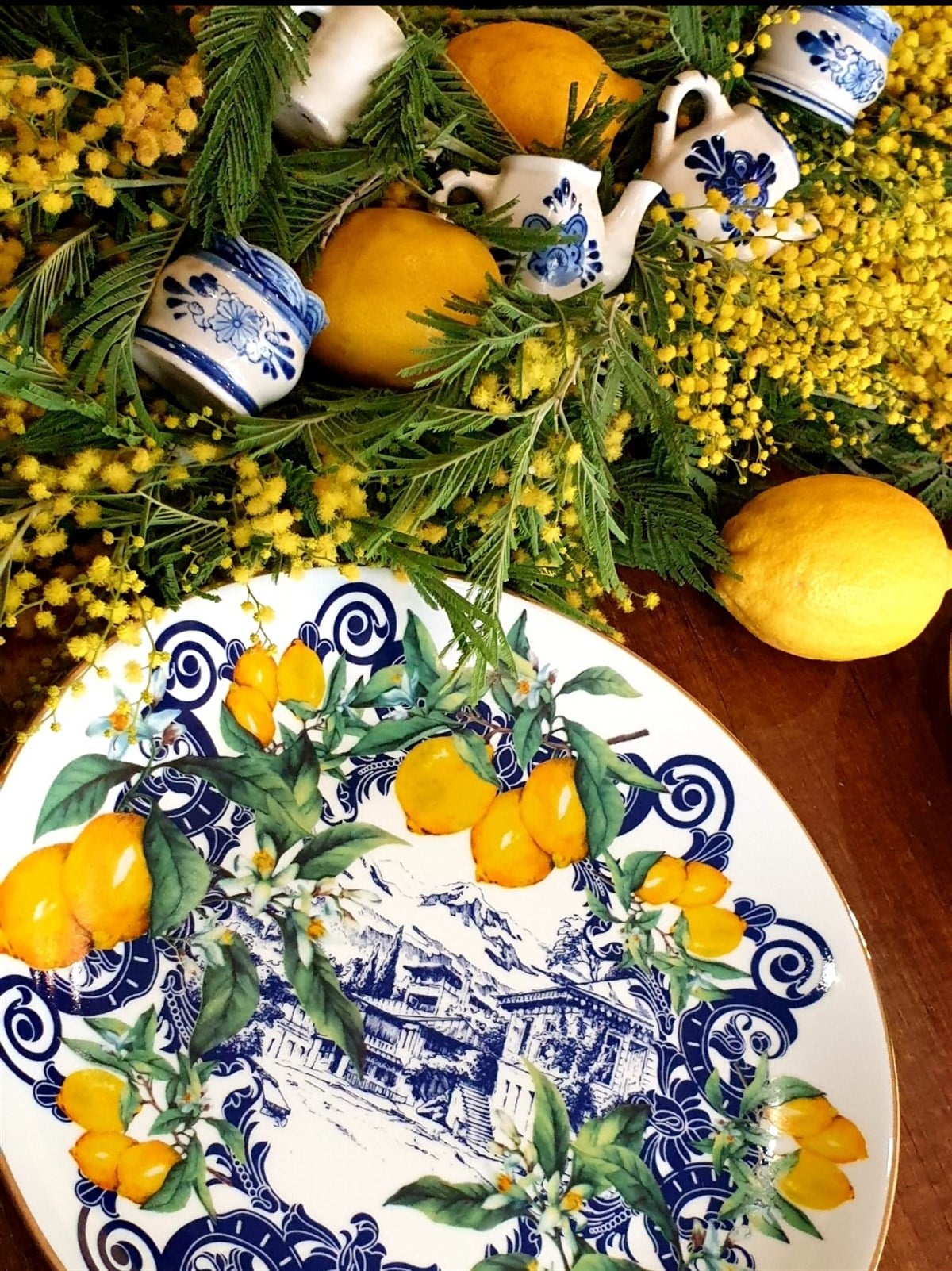 BOHO LEMON BLUE 28 CM