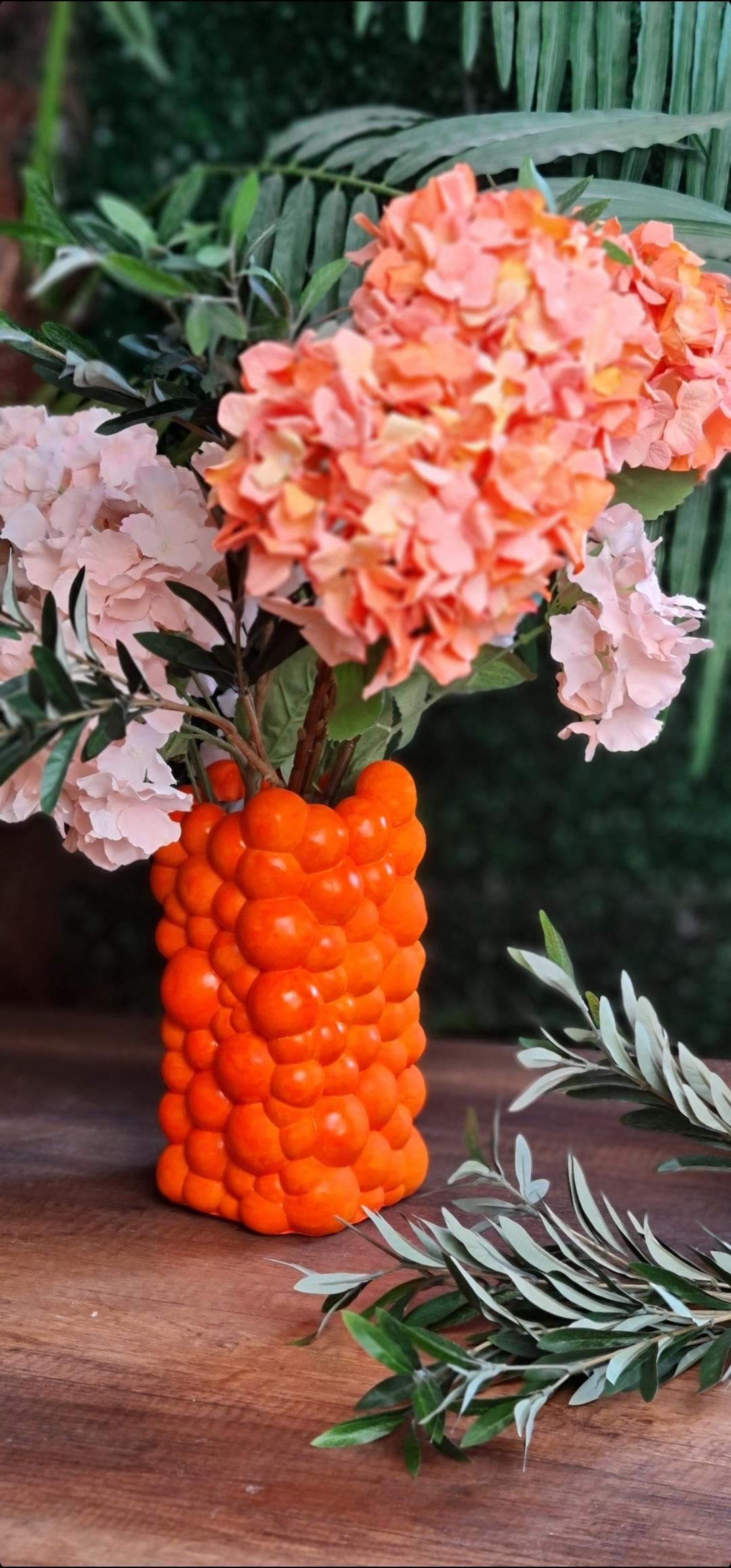 bubble vazo oranj 28 cm