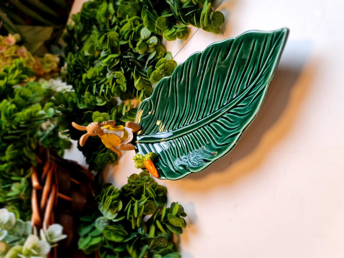 bunny sarı çukur kayık tabak 30 cm