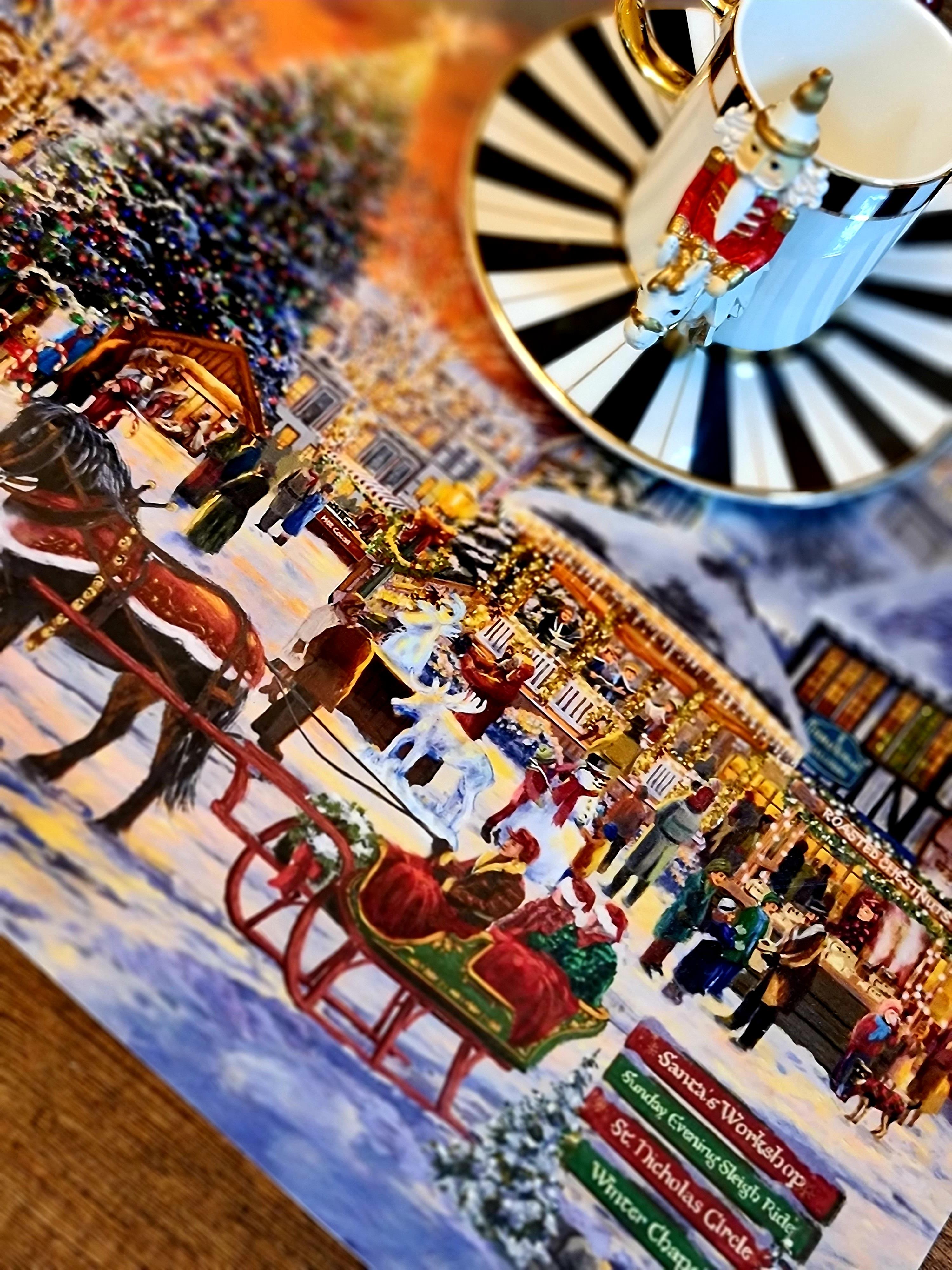 Christmas 4 lü ahşap american servis