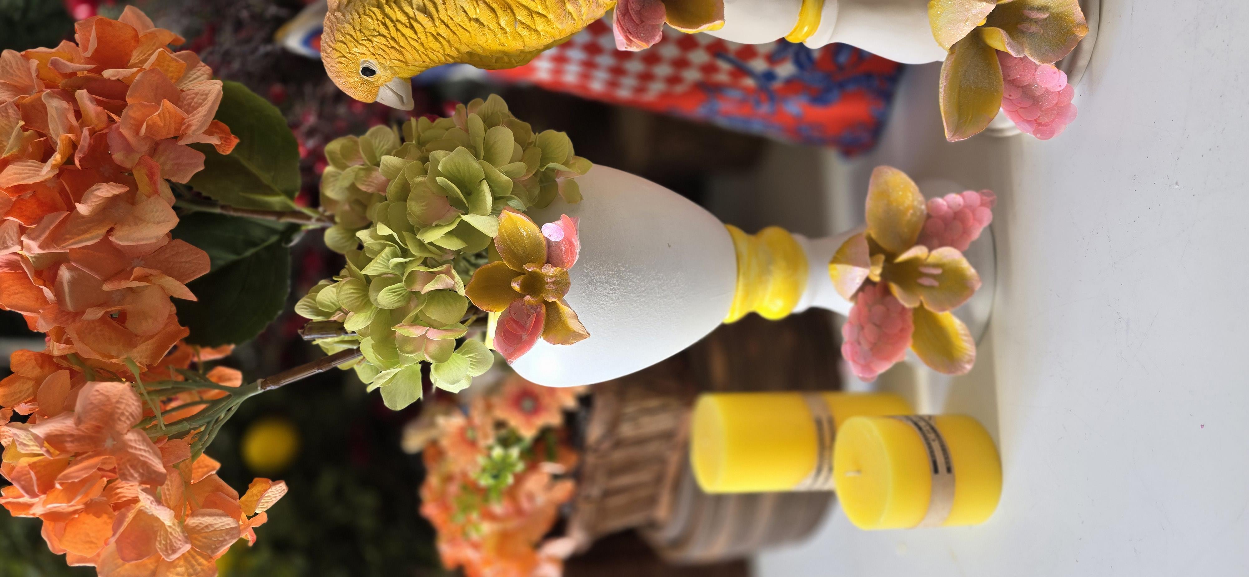 çiçekli vazo 33 cm