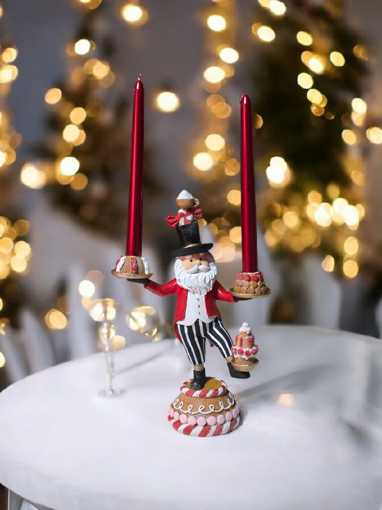 circus santa red 36 cm