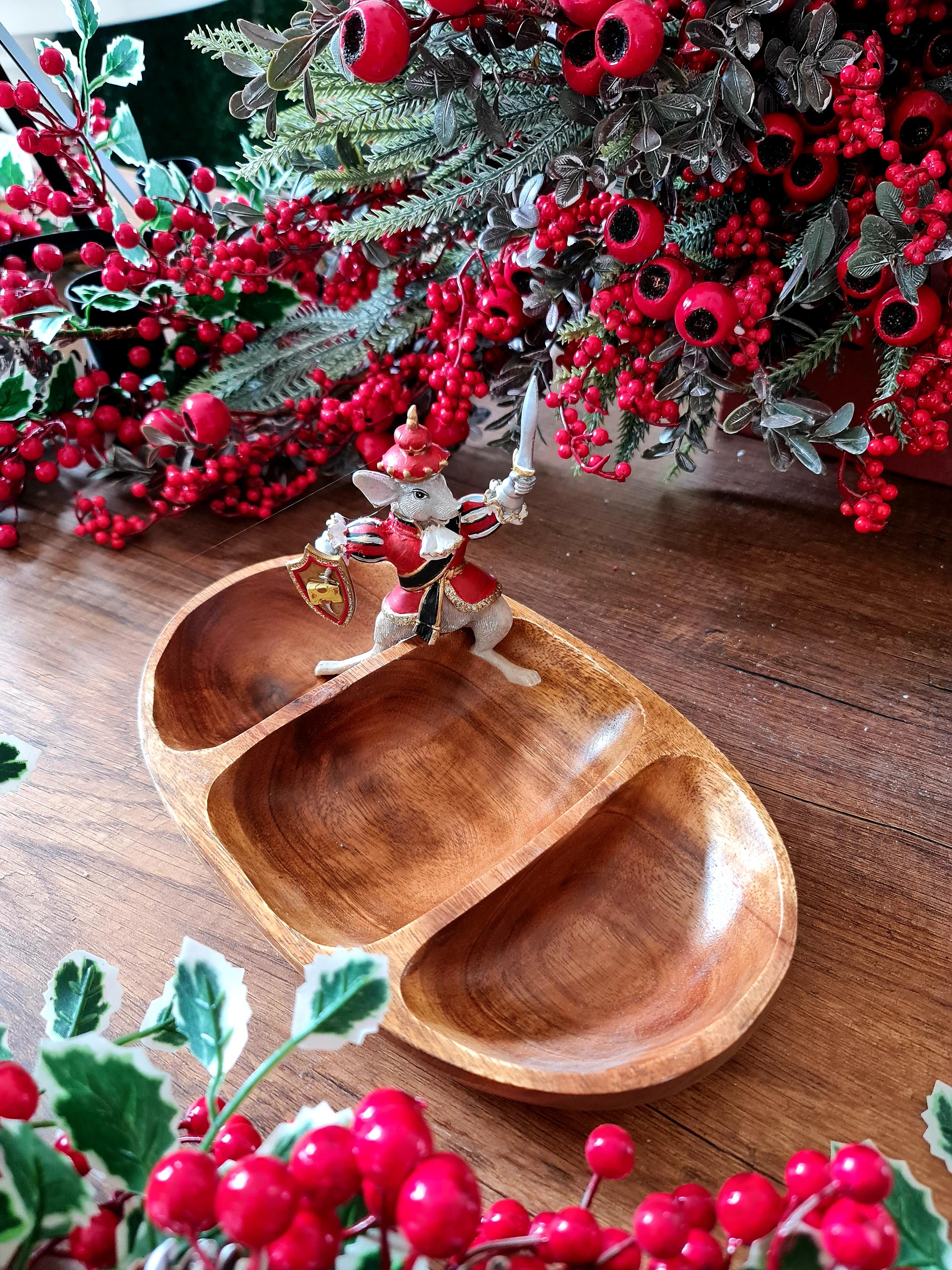 clara 3 bölmeli kuruyemişlik 27 cm