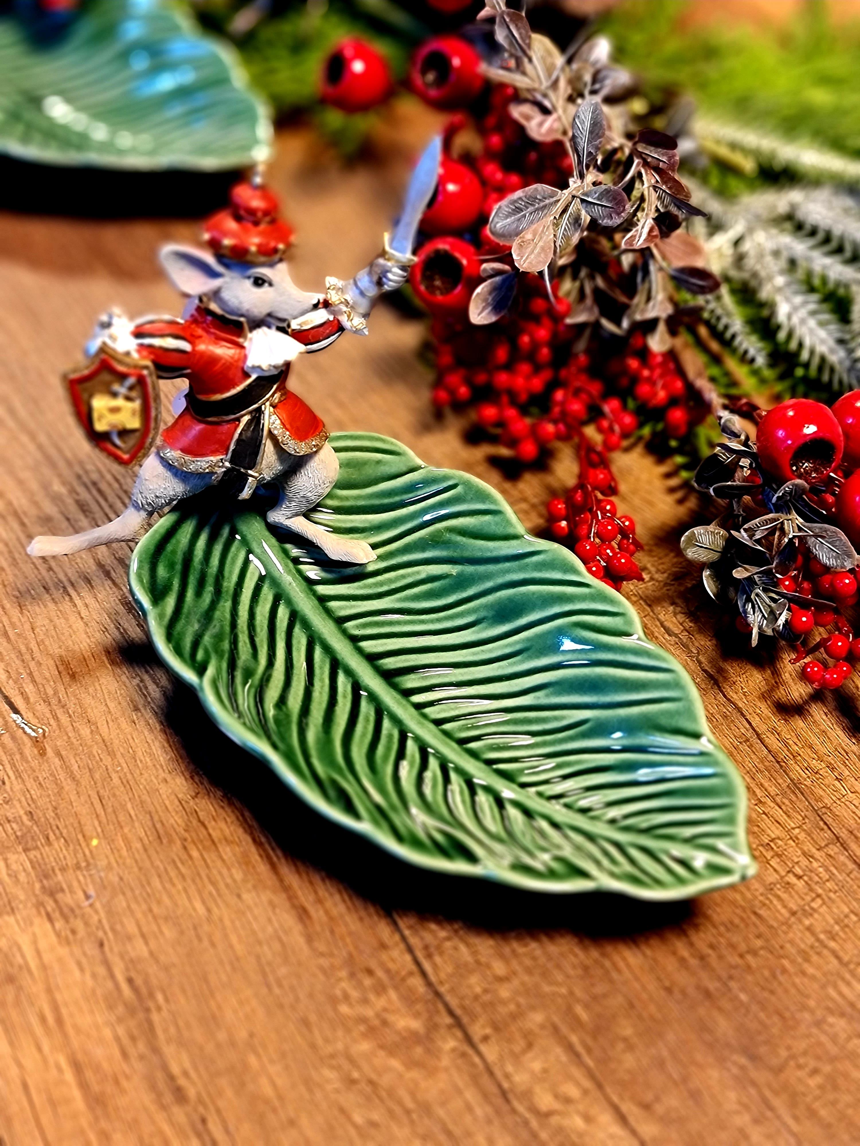 clara fare yaprak sunum tabağı 22 cm