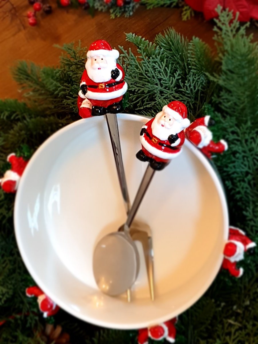 Dear Santa 2 li servis kaşıkları