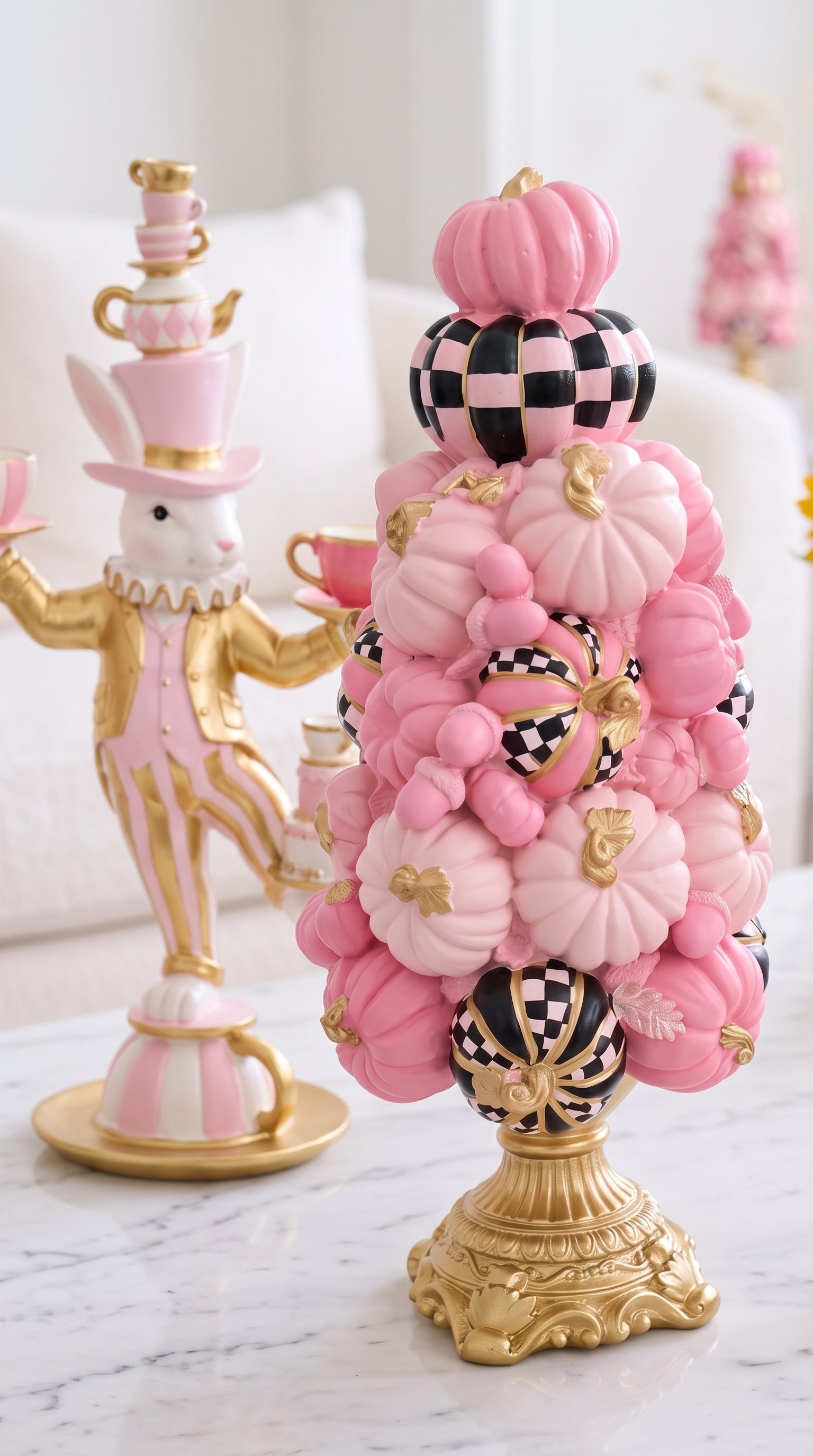 deco pumpkin pink