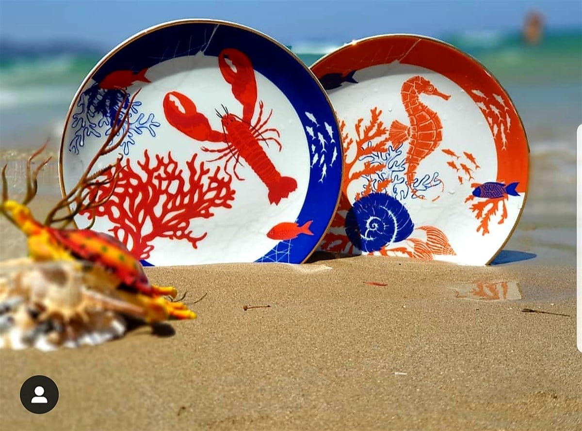 deep tabak 23 cm blue