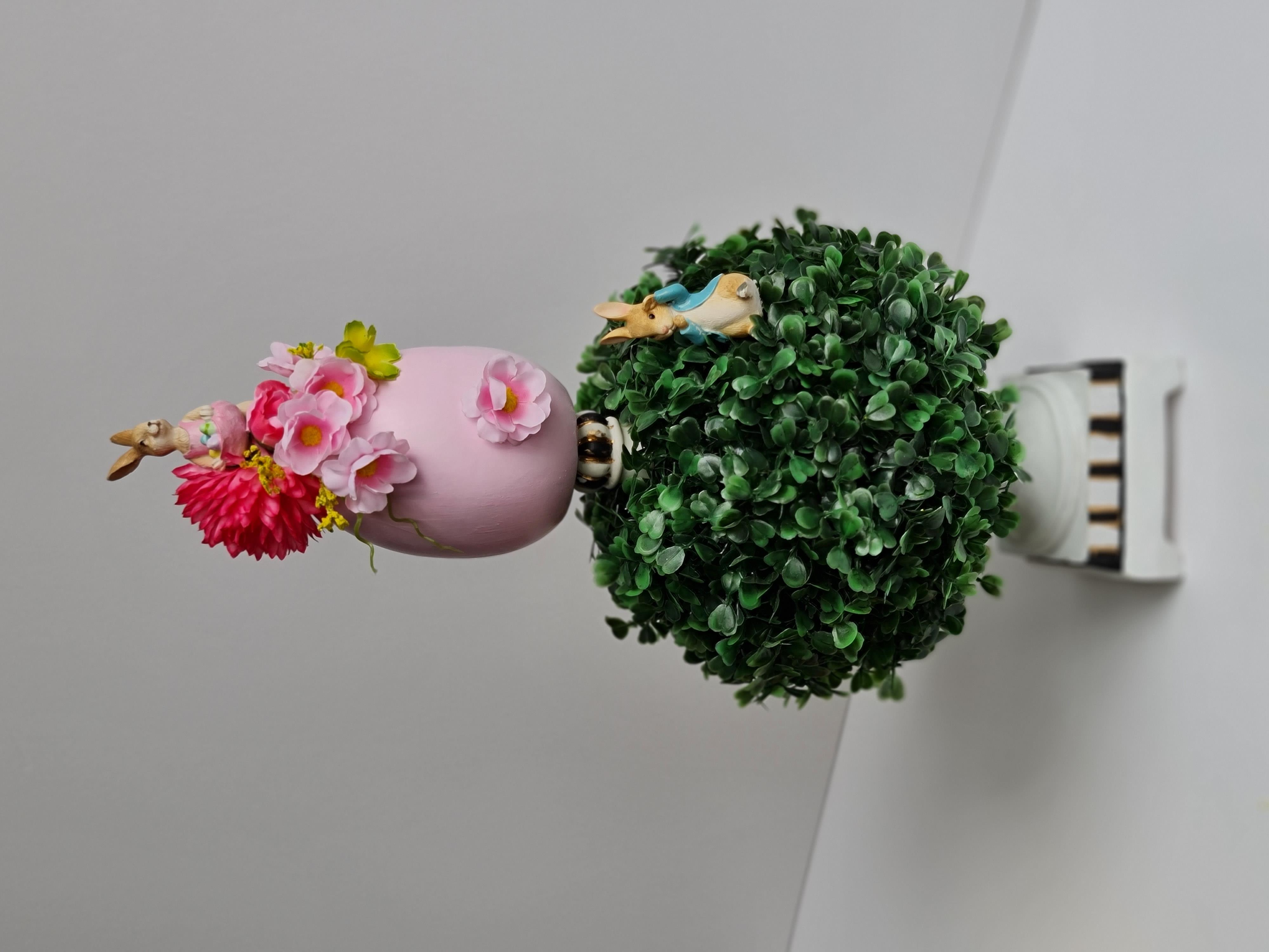 Easter pink egg deco 44 cm