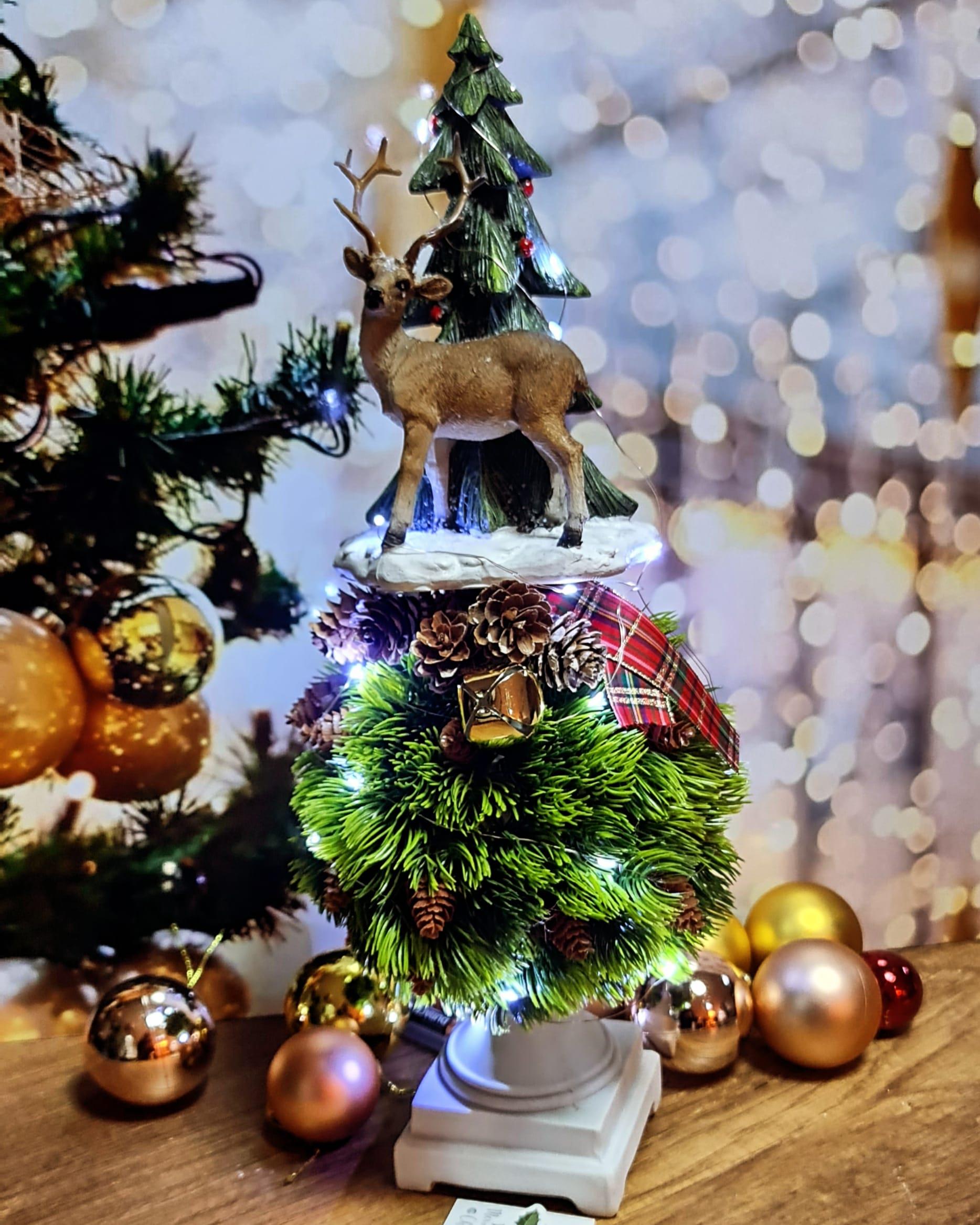 Geyik decor peri ledli 45 cm