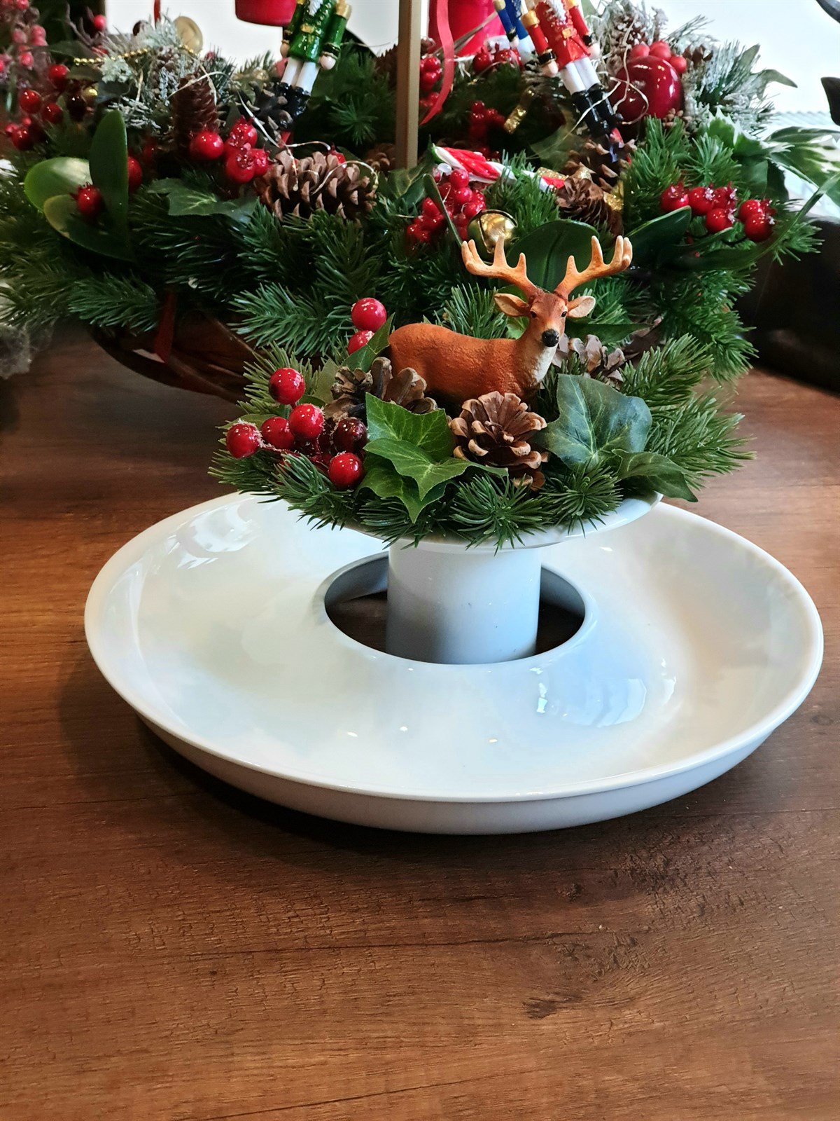 geyik decorlu tabak 30 cm