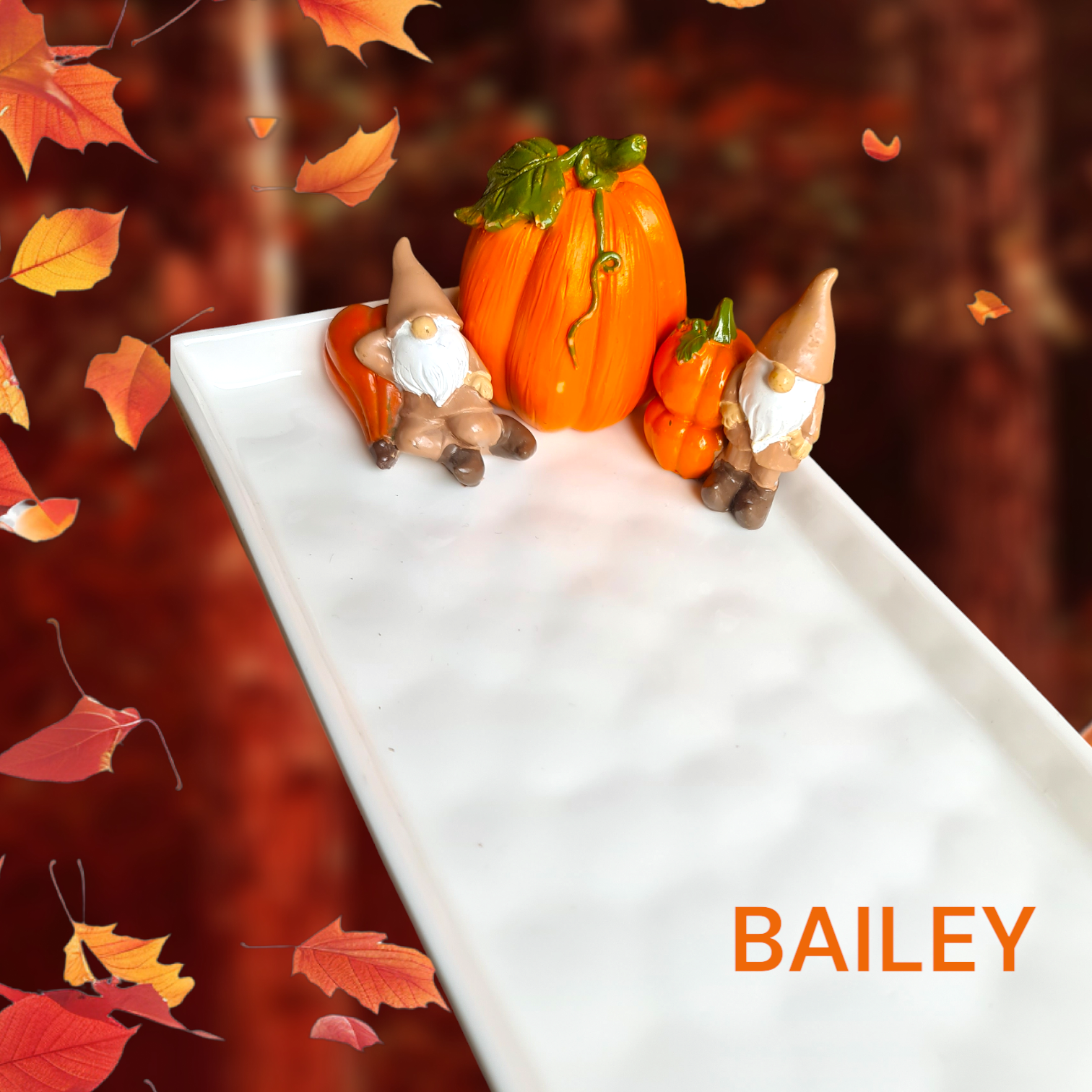 Gnome&Pumpkin servis sunum tabağı 40 cm