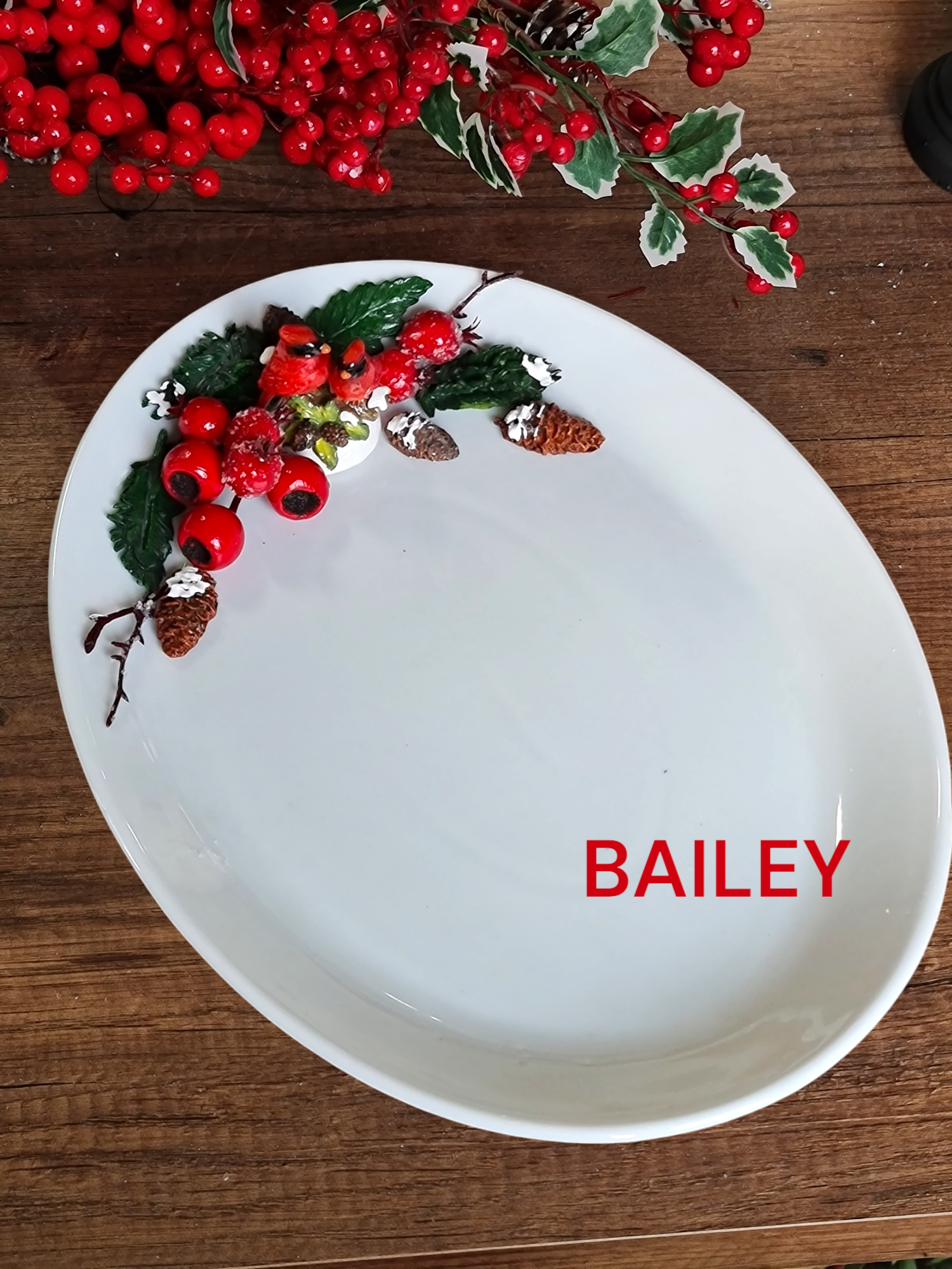 Hooly&Pine kayık tabak 37 cm