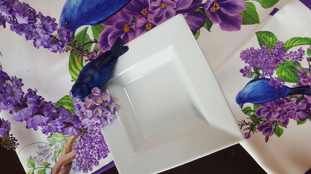 kuşlu sunum tabağı