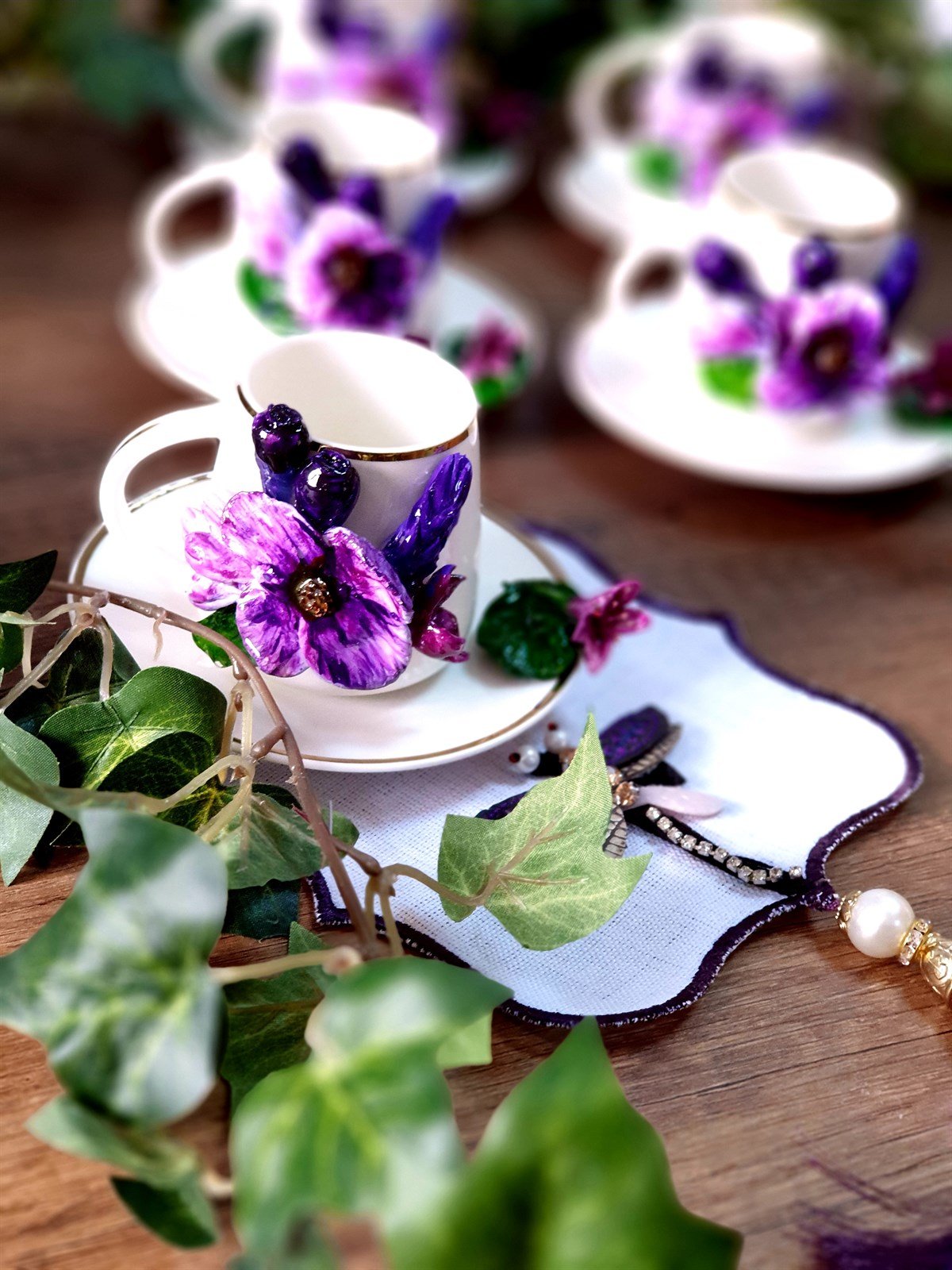 lilac kahve fincanı