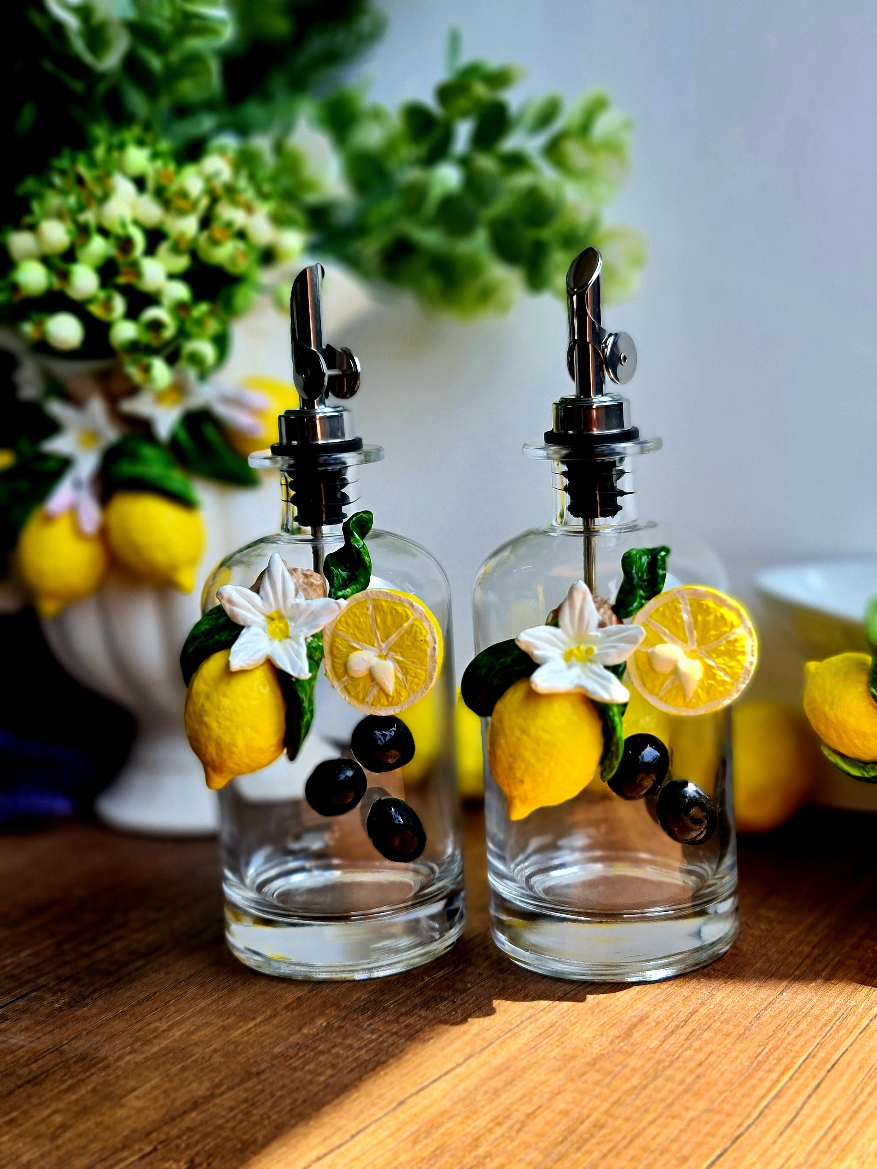 Limonlu 2 li yağ şişesi