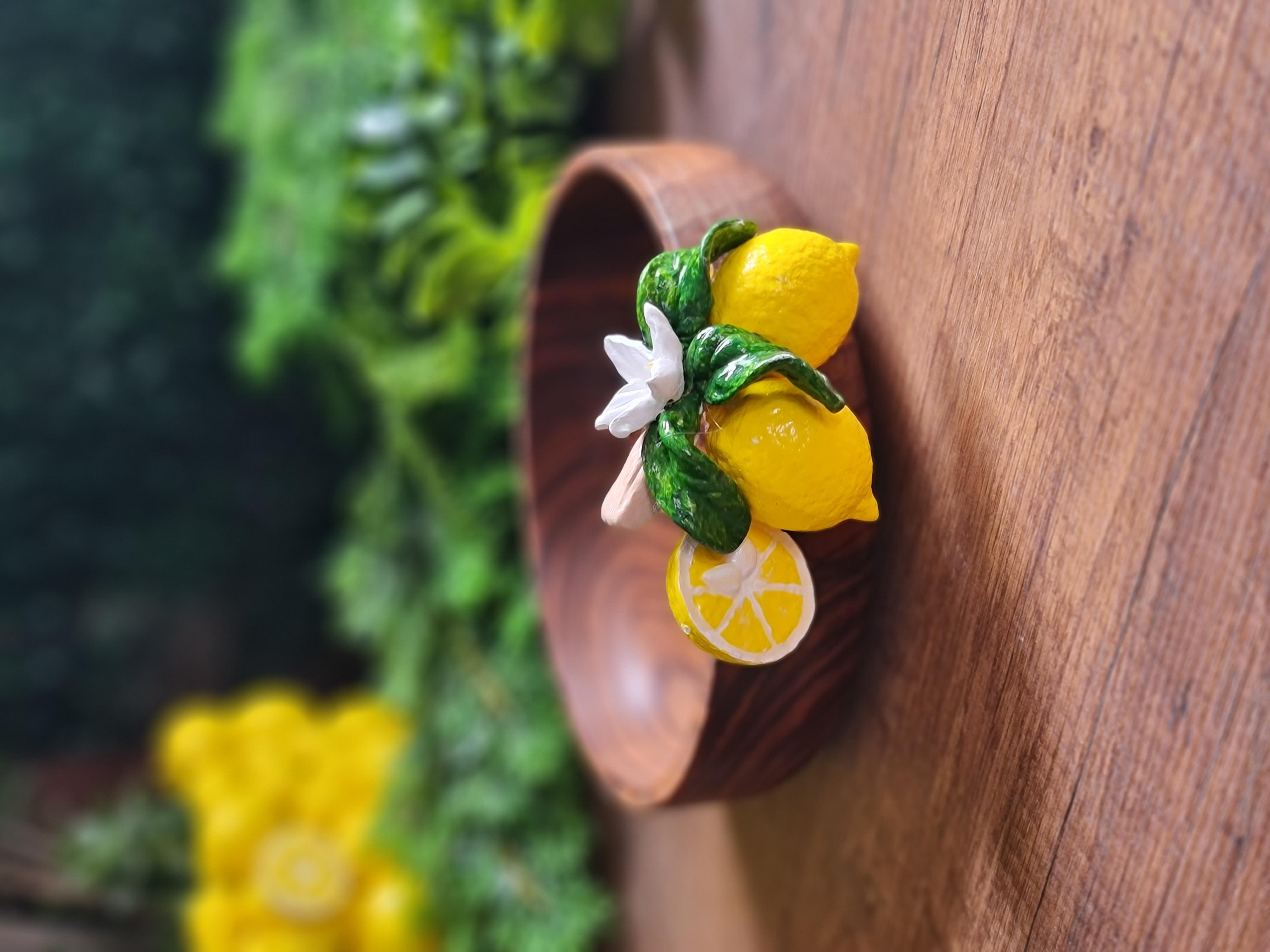 Limonlu ahşap sunumluk 22 cm