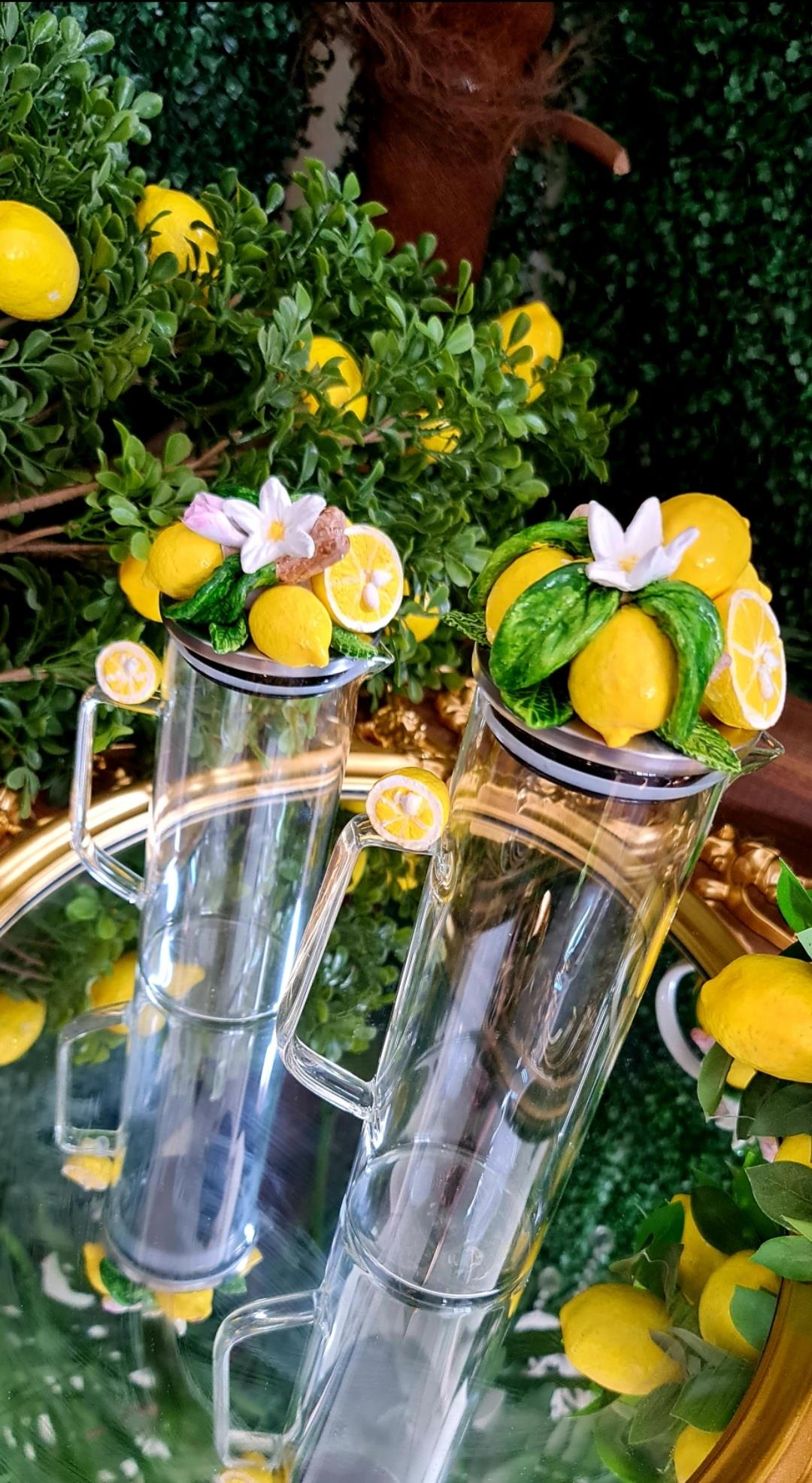 Limonlu cam sürahi 750 ml