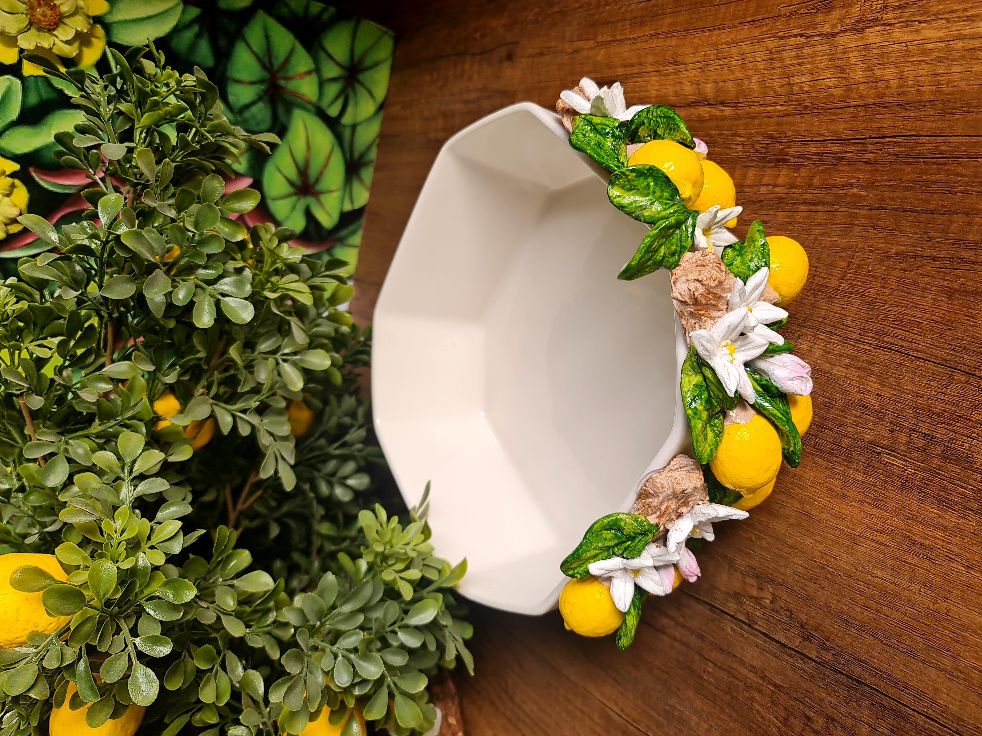 Limonlu kare kase 24 cm