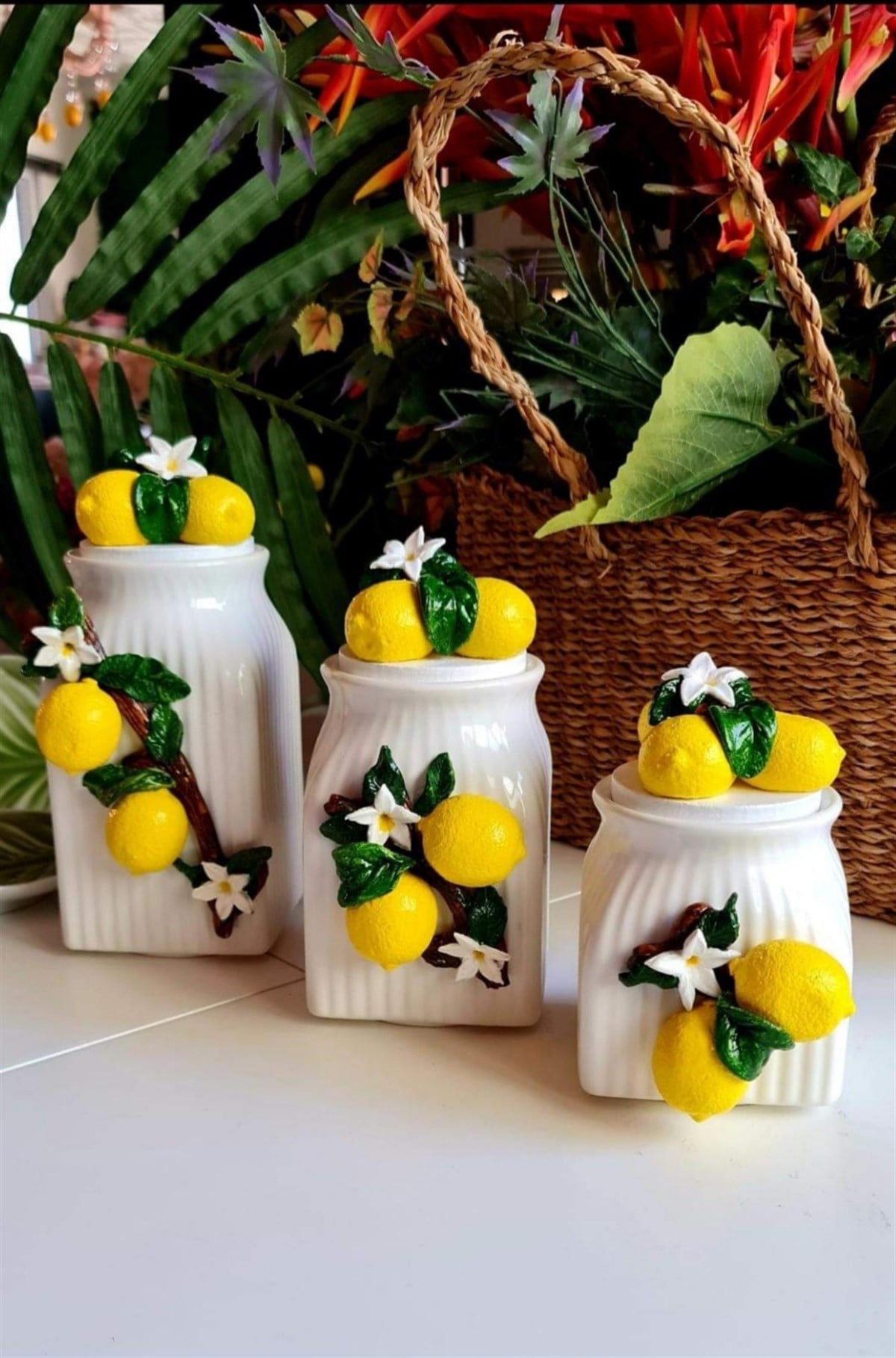 limonlu kavanoz 3 lü