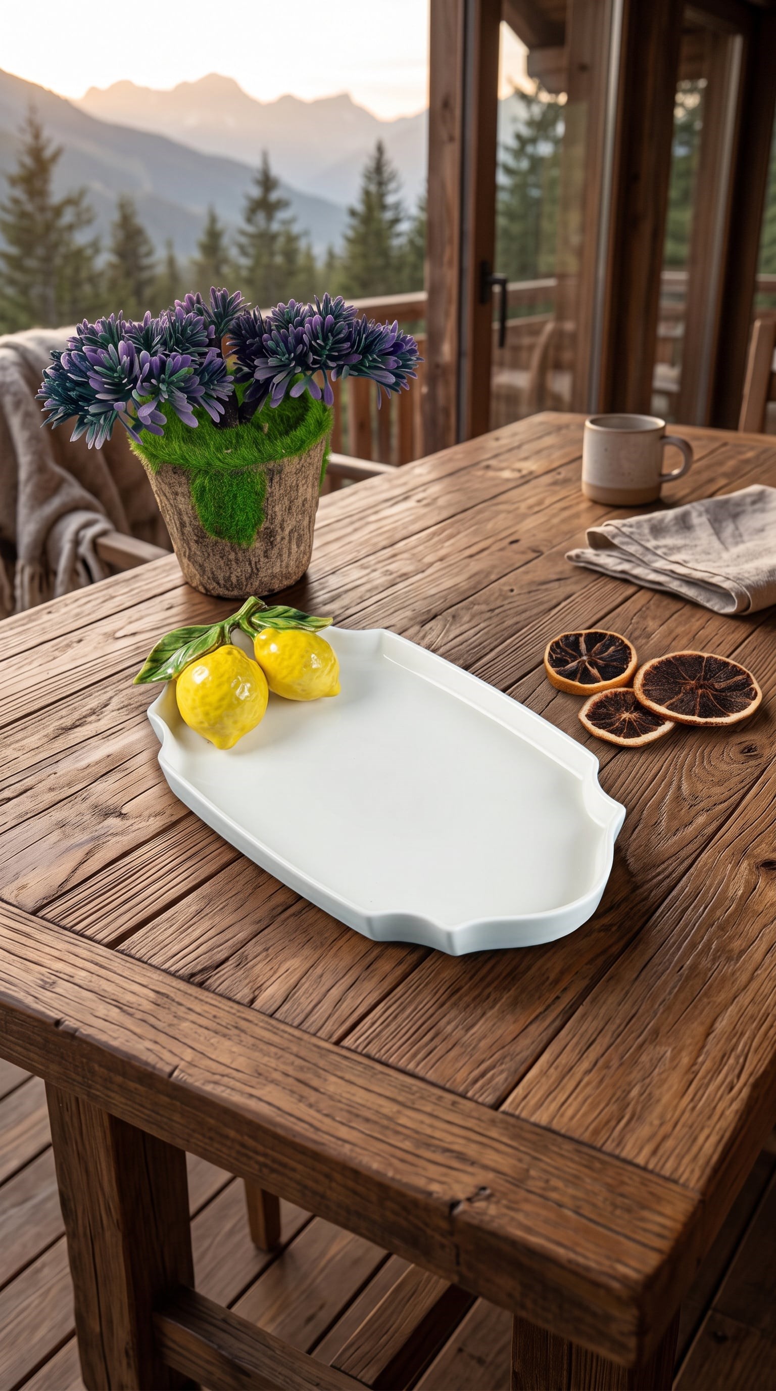 limonlu kayık tabak 27 cm