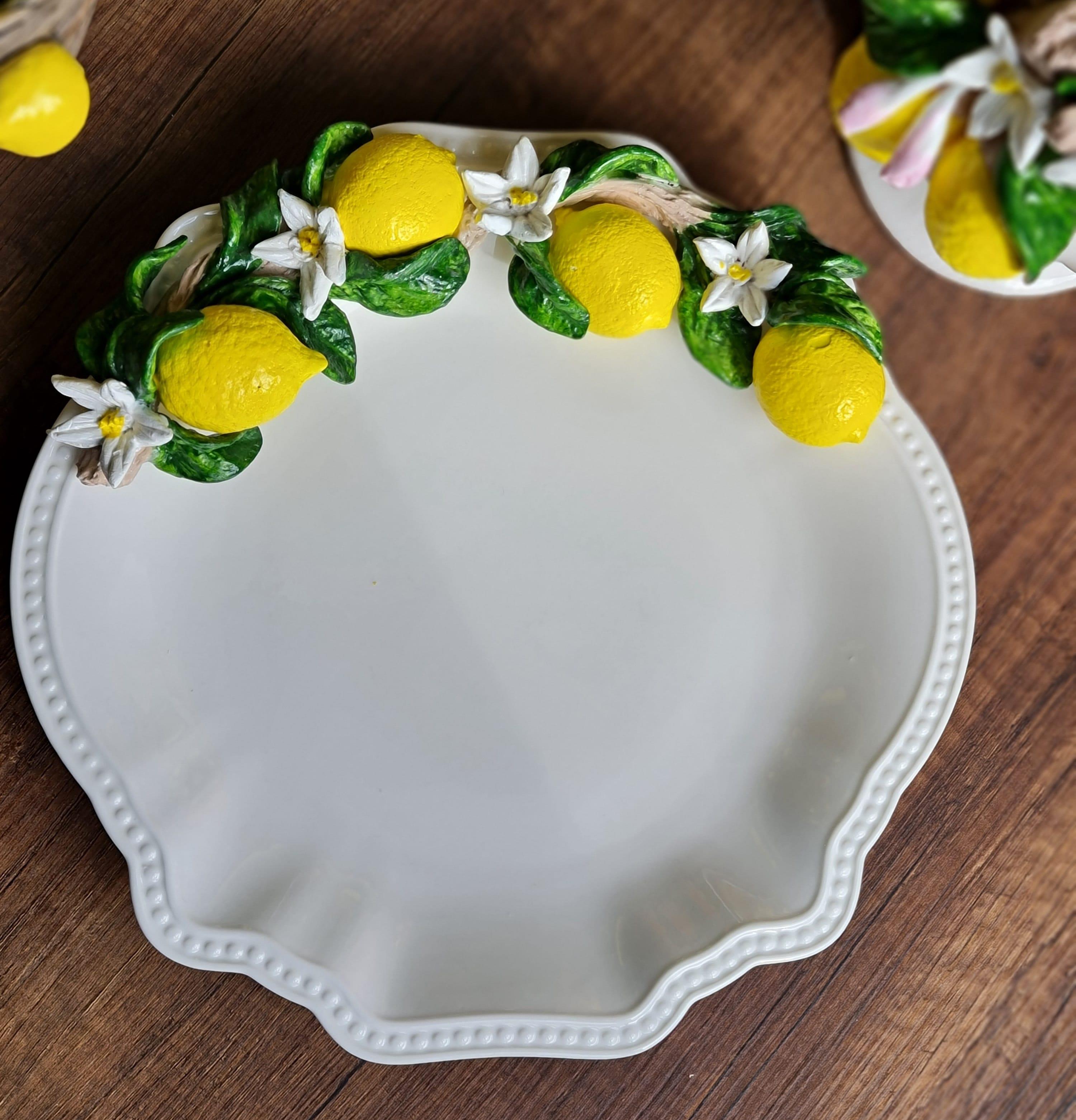 Limonlu servis sunum tabağı 29 cm