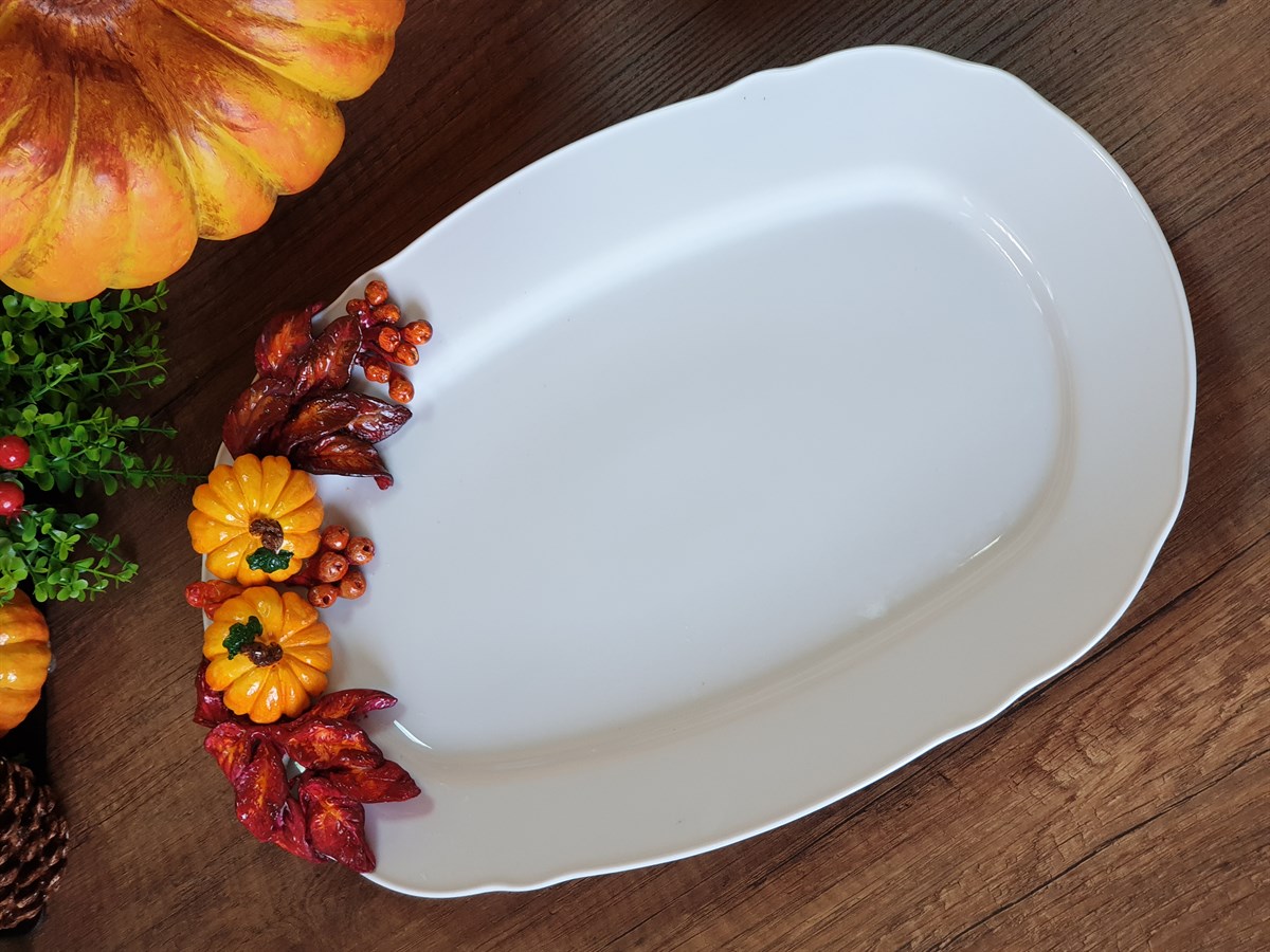 marsala&pumpkin kayık tabak