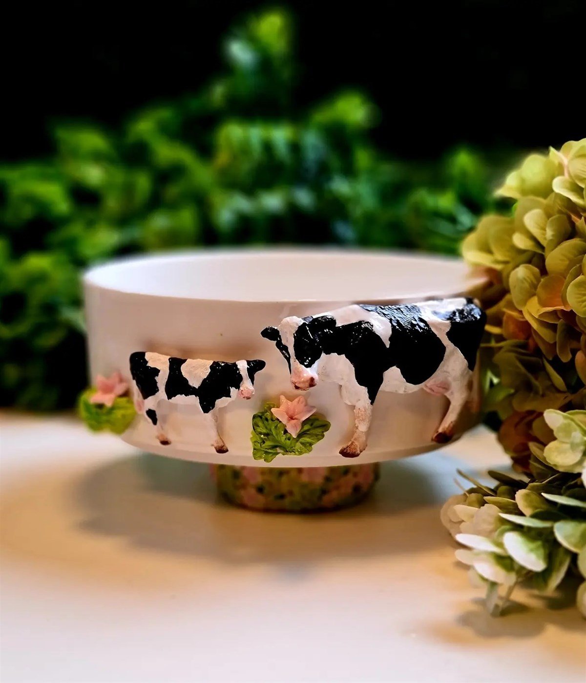 mini milky ayaklı sunum kasesi 22 cm