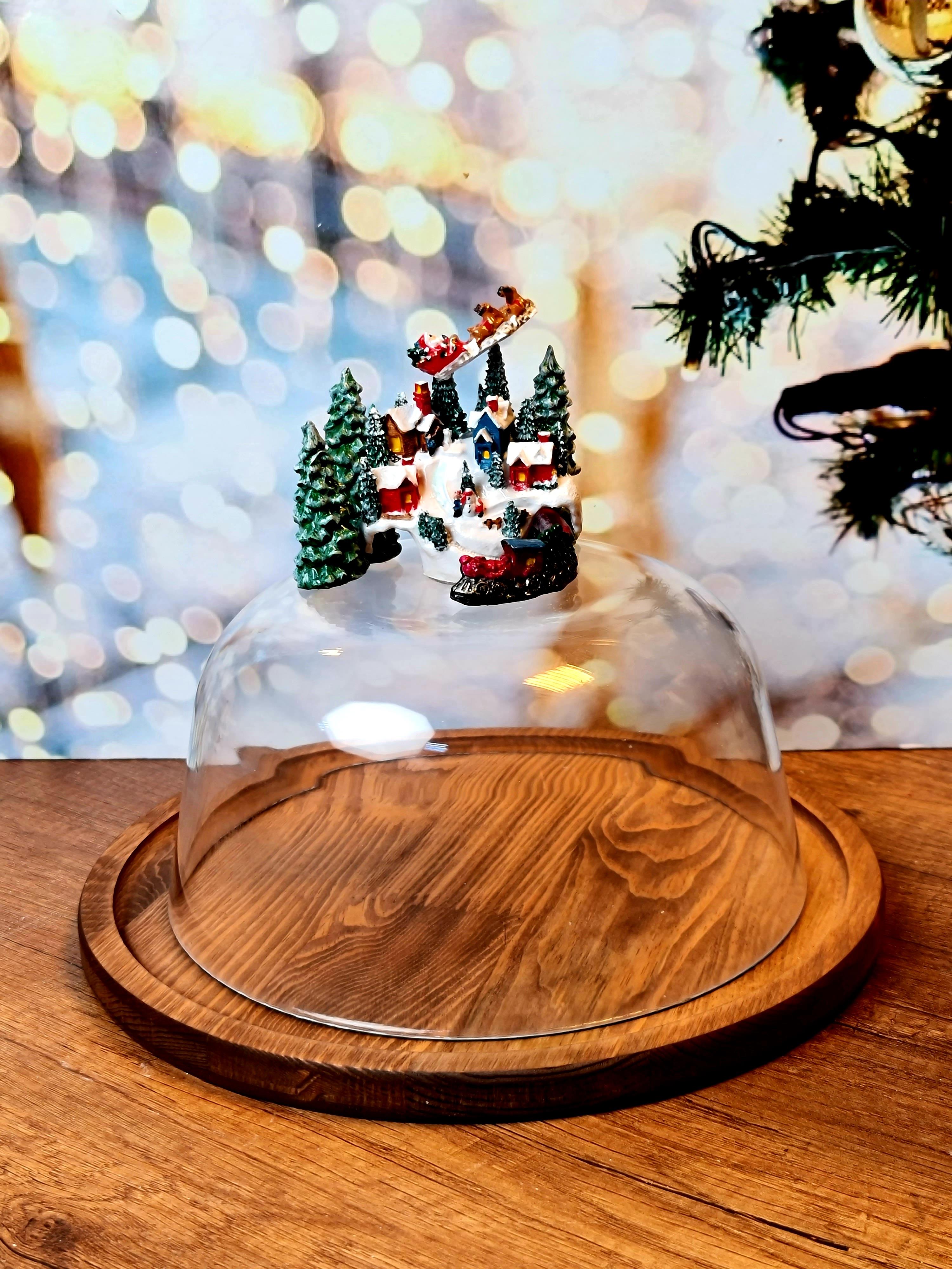 North Pole cam kapaklı fanus