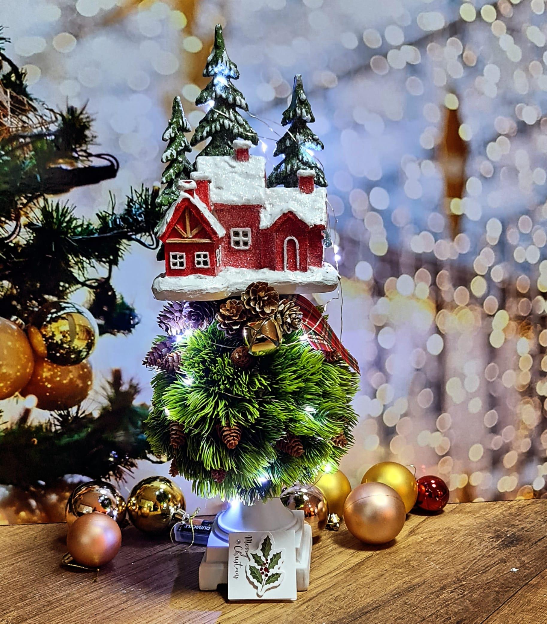 North Pole Village decor peri ledli 45 cm