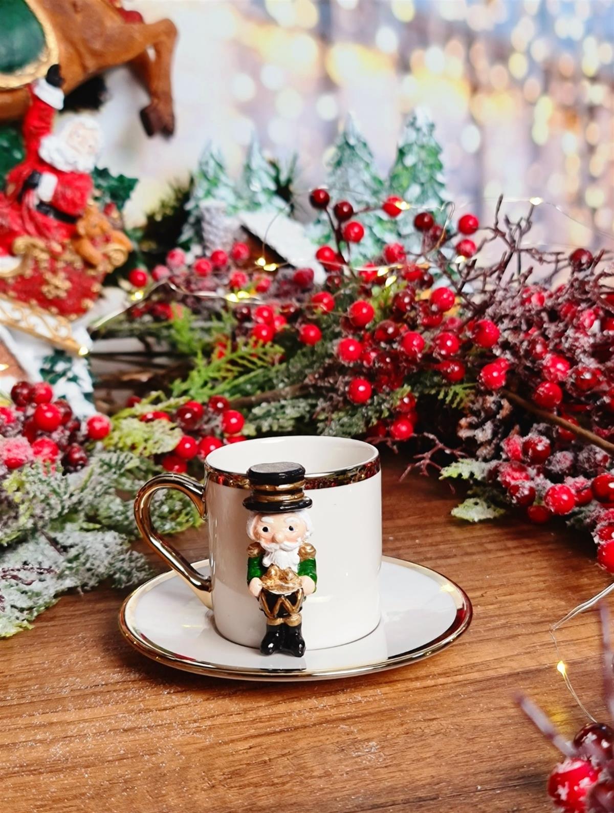 Nutcracker green kahve fincanı