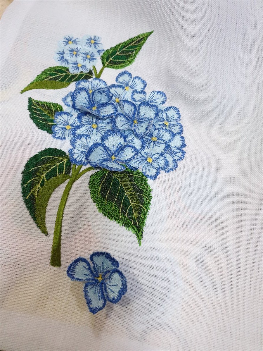 ORTANCA KETEN AMERİCAN SERVİS MAVİ