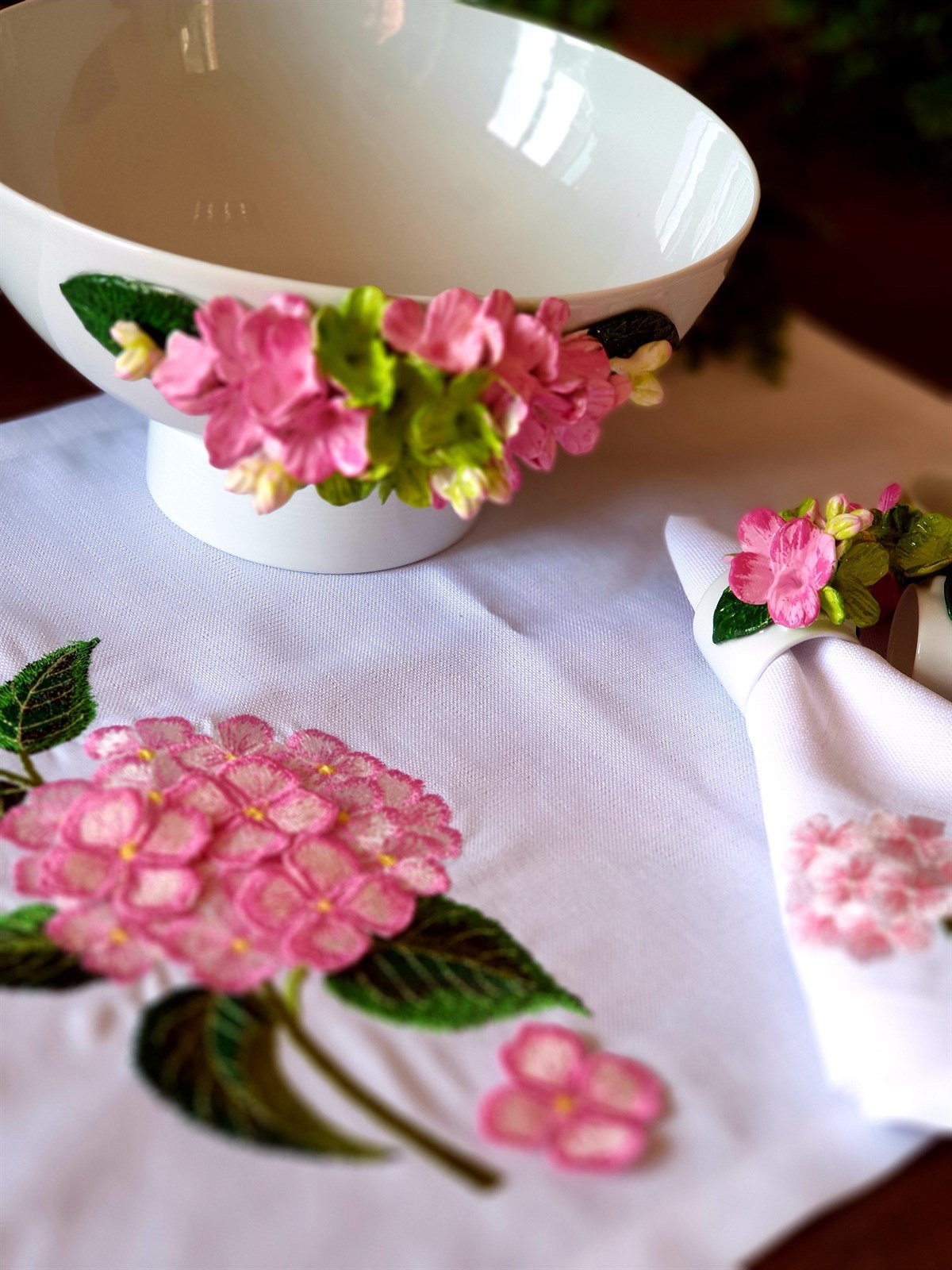 ORTANCA KETEN PEÇETE PİNK