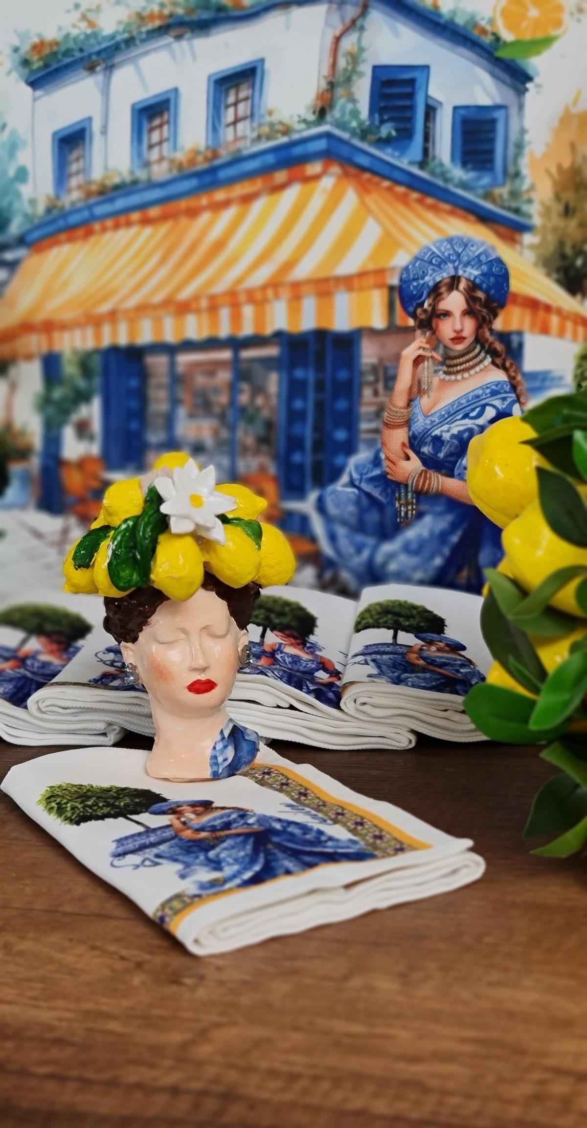 Peçete,masa süsü 2 li